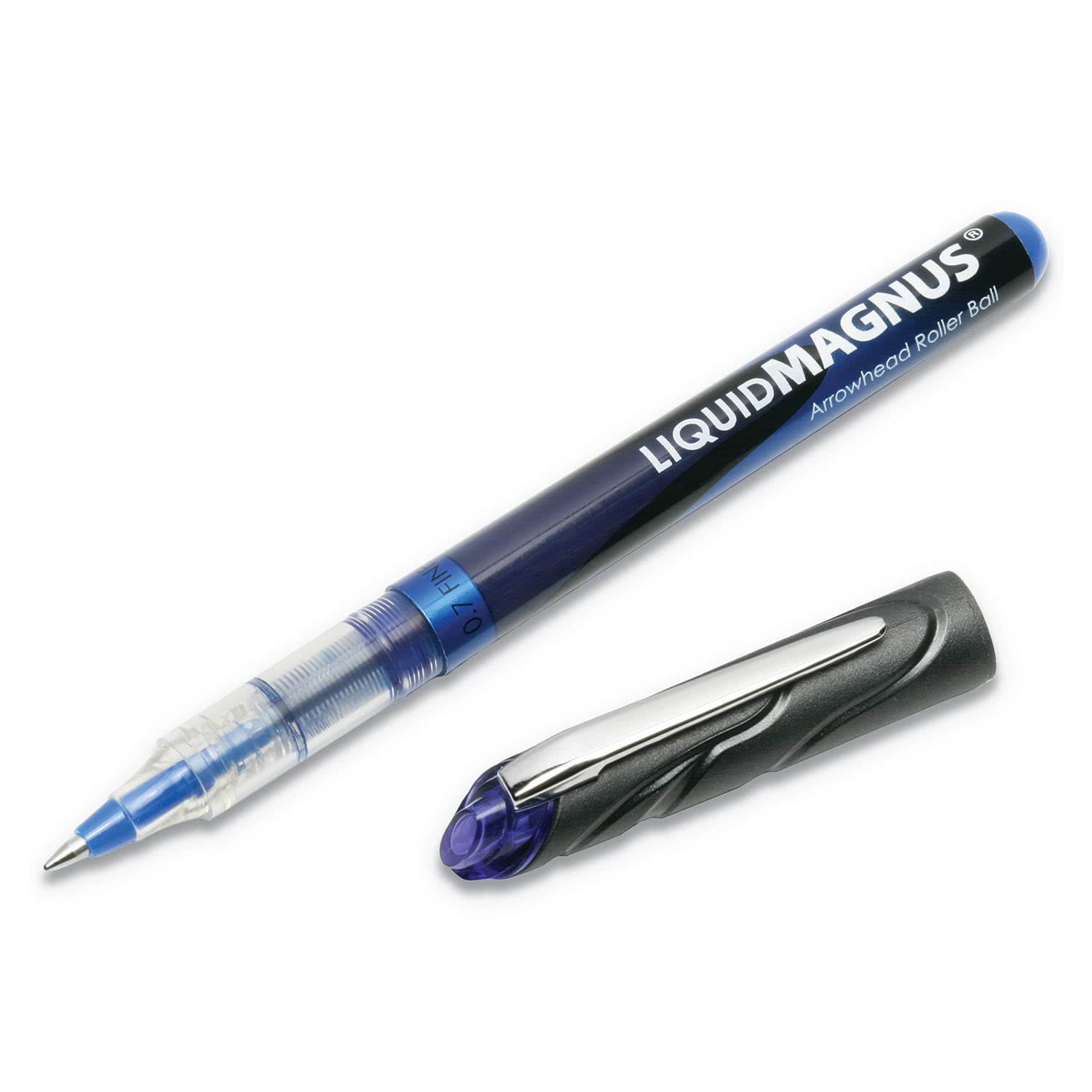 AbilityOne® - NSN4612665 - Liquid Magnus® Rollerball Pen - Fine Point Arrowhead - 0.7mm - Blue Ink