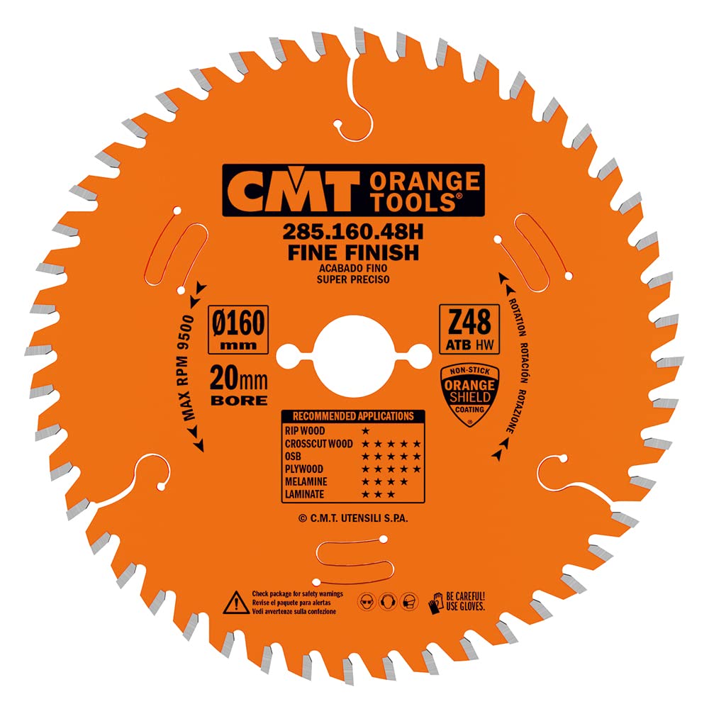 CMT285.160.48h Circular Blade for Precision Cut (Industrial Series), Metal/Grey