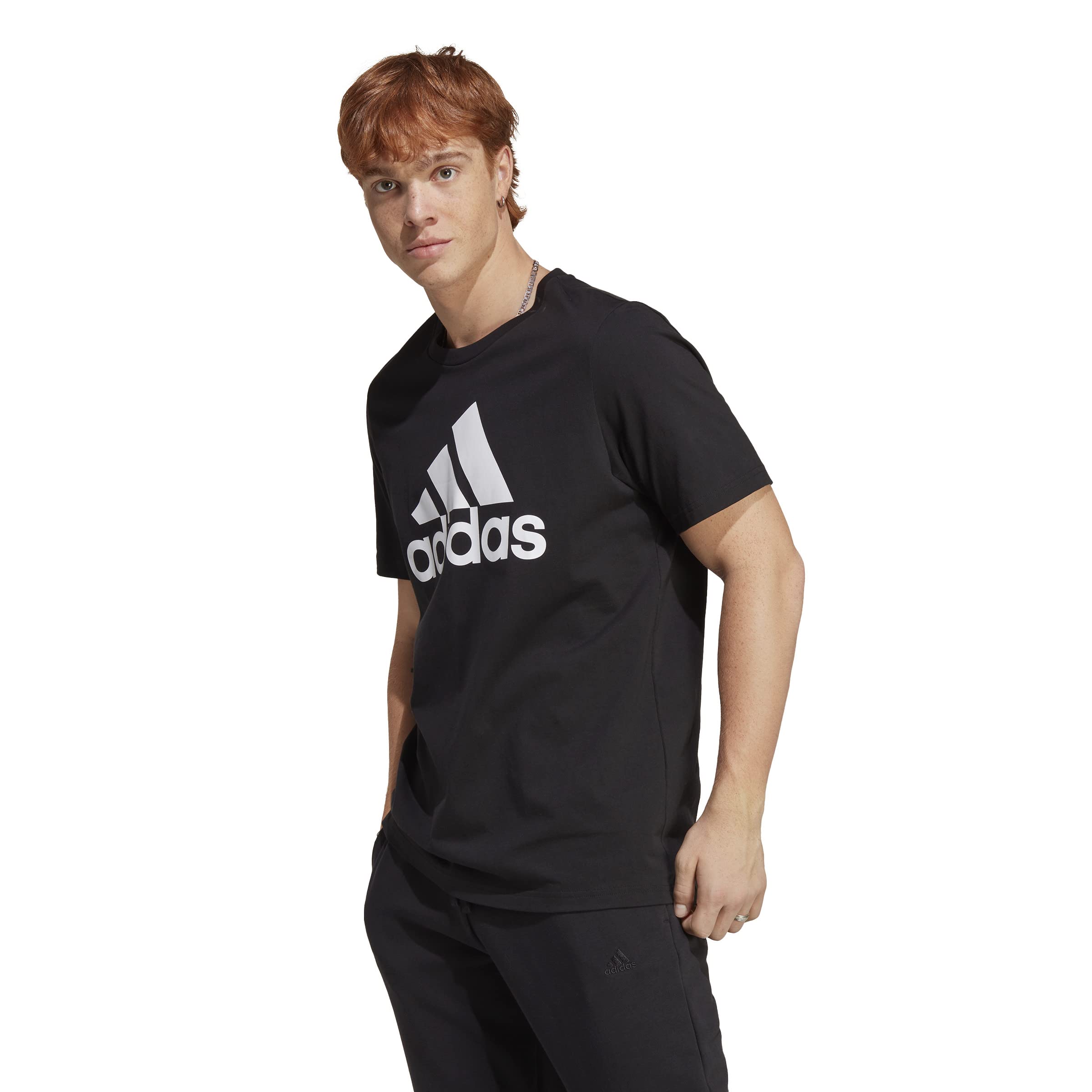 adidas mens Essentials Single Jersey Big Logo T-Shirt