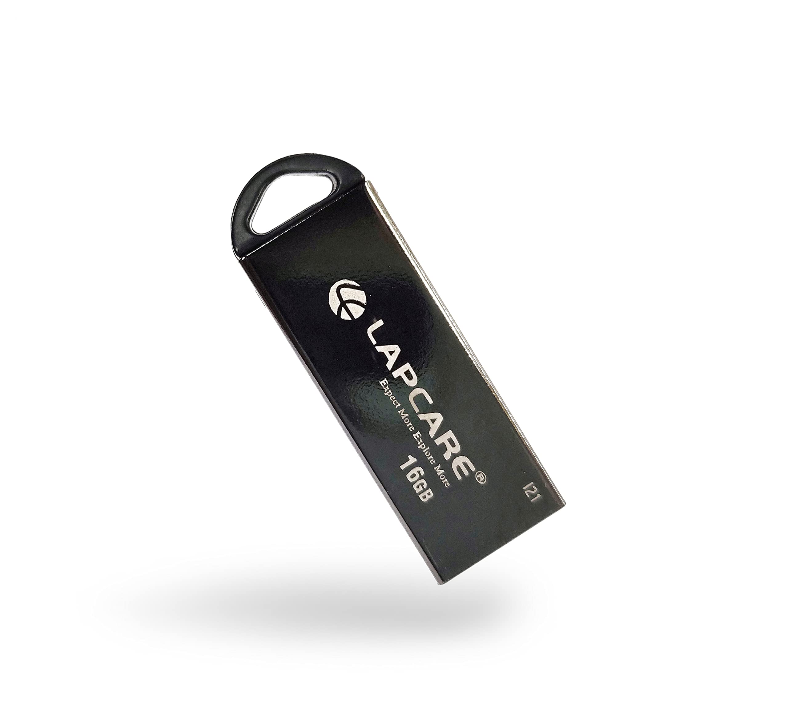 Lapcare16GB Pen Drive USB 2.0 Metal- Black (5 Years Warranty)