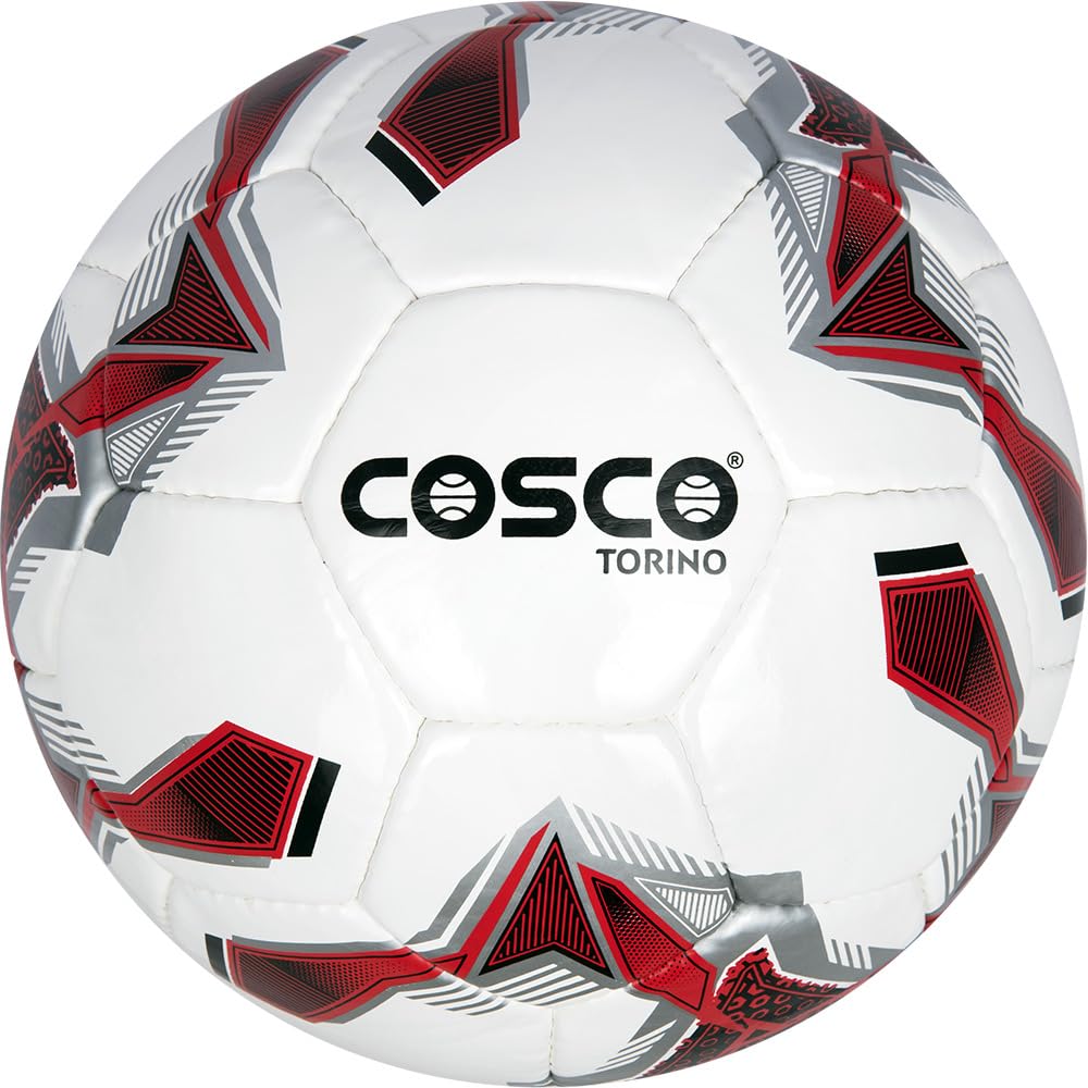 Cosco Torino Football Size 5 - (Red/White/Black)