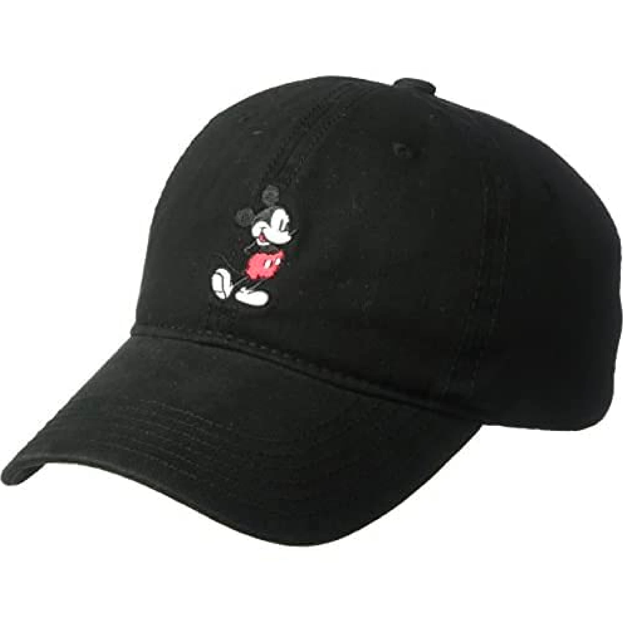 Concept One Disney Mickey Mouse Baseball Hat, Washed Twill Cotton Adjustable Dad Cap