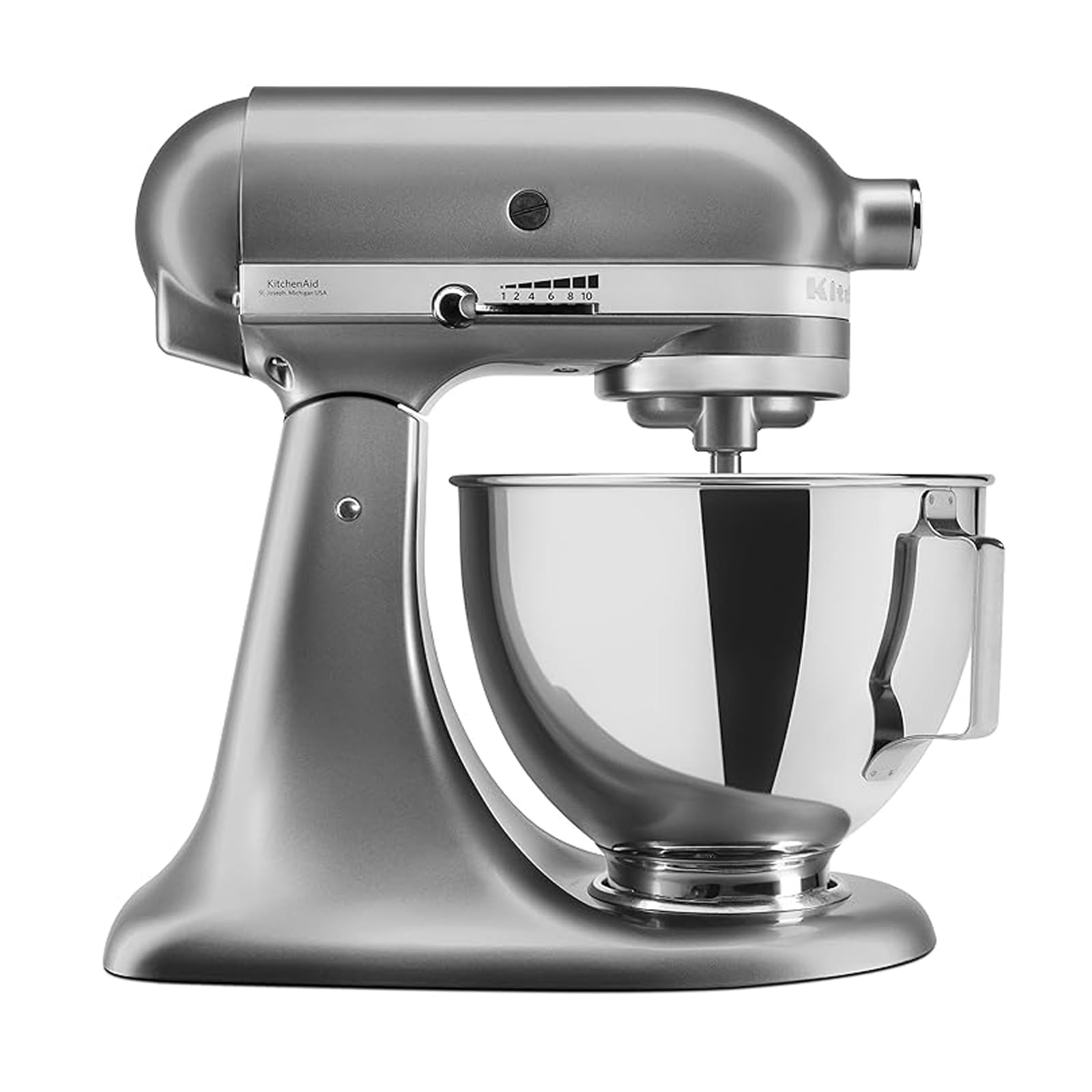 KitchenAid UK Stand Mixer With Pouring Shield, 275 W, Slate 4.3L (5KSM95PSBCU)