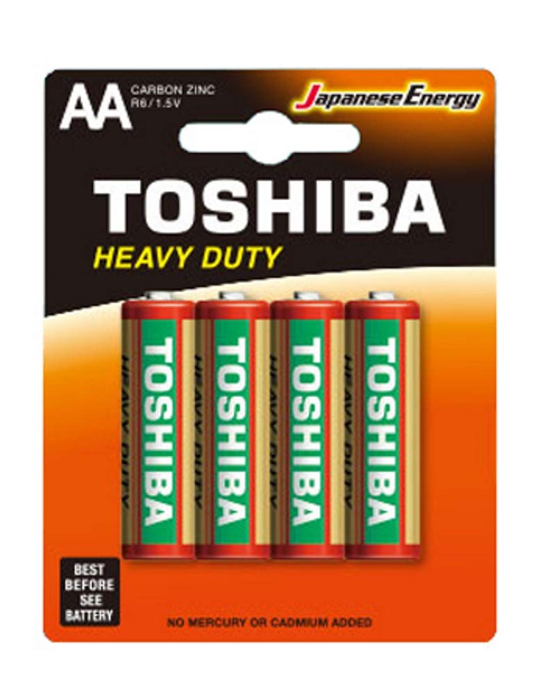 TOSHIBA Heavy Duty AA - 4 Battery Pack