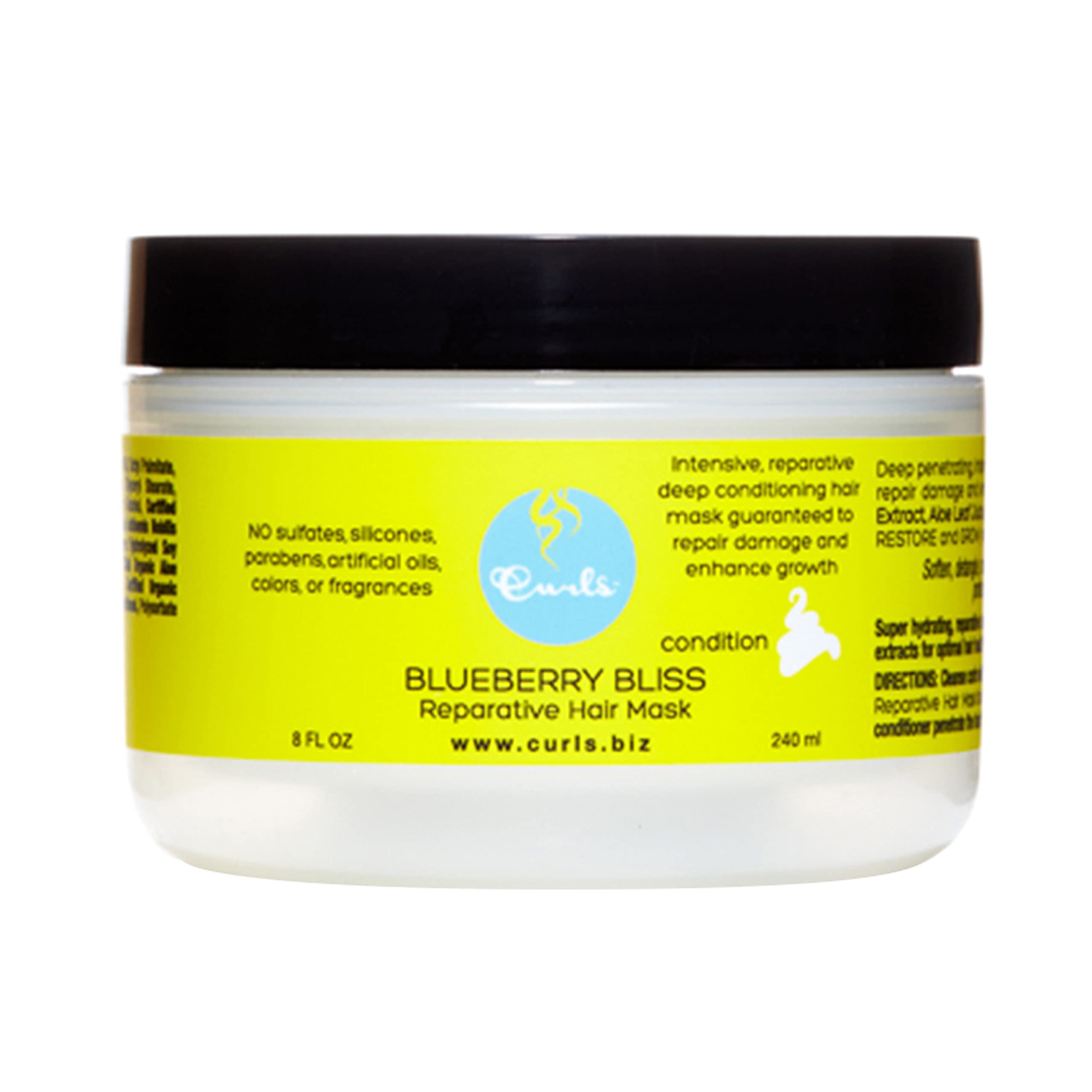 CurlsBlueberry Bliss Reperative Hair Mask, 8 oz.