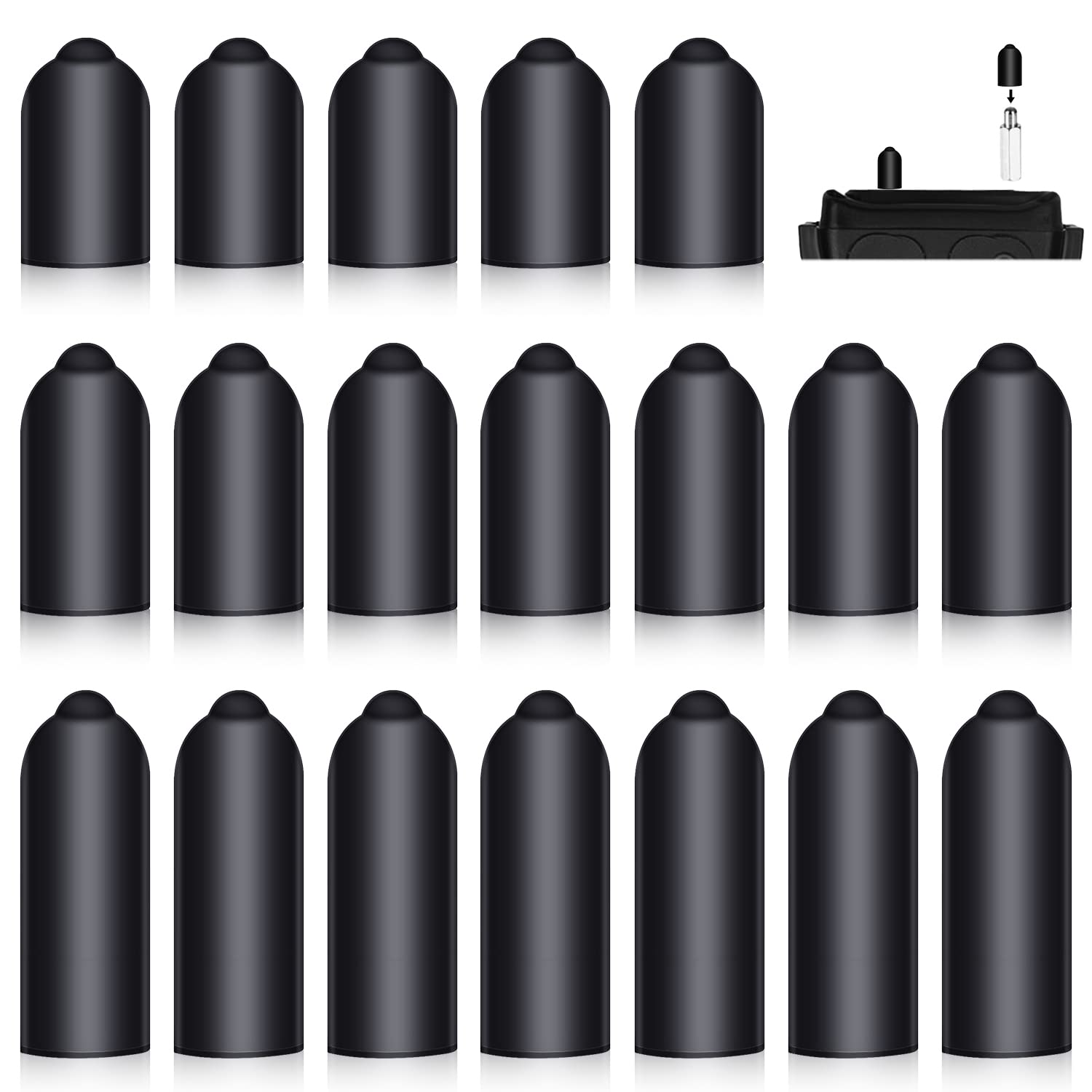 30pcs Dog Shock Collar Rubber Tips, Rubber Tips Dog Shock Collar Replacement Training Collar Replacement Tips for Pet Dog Training Collars