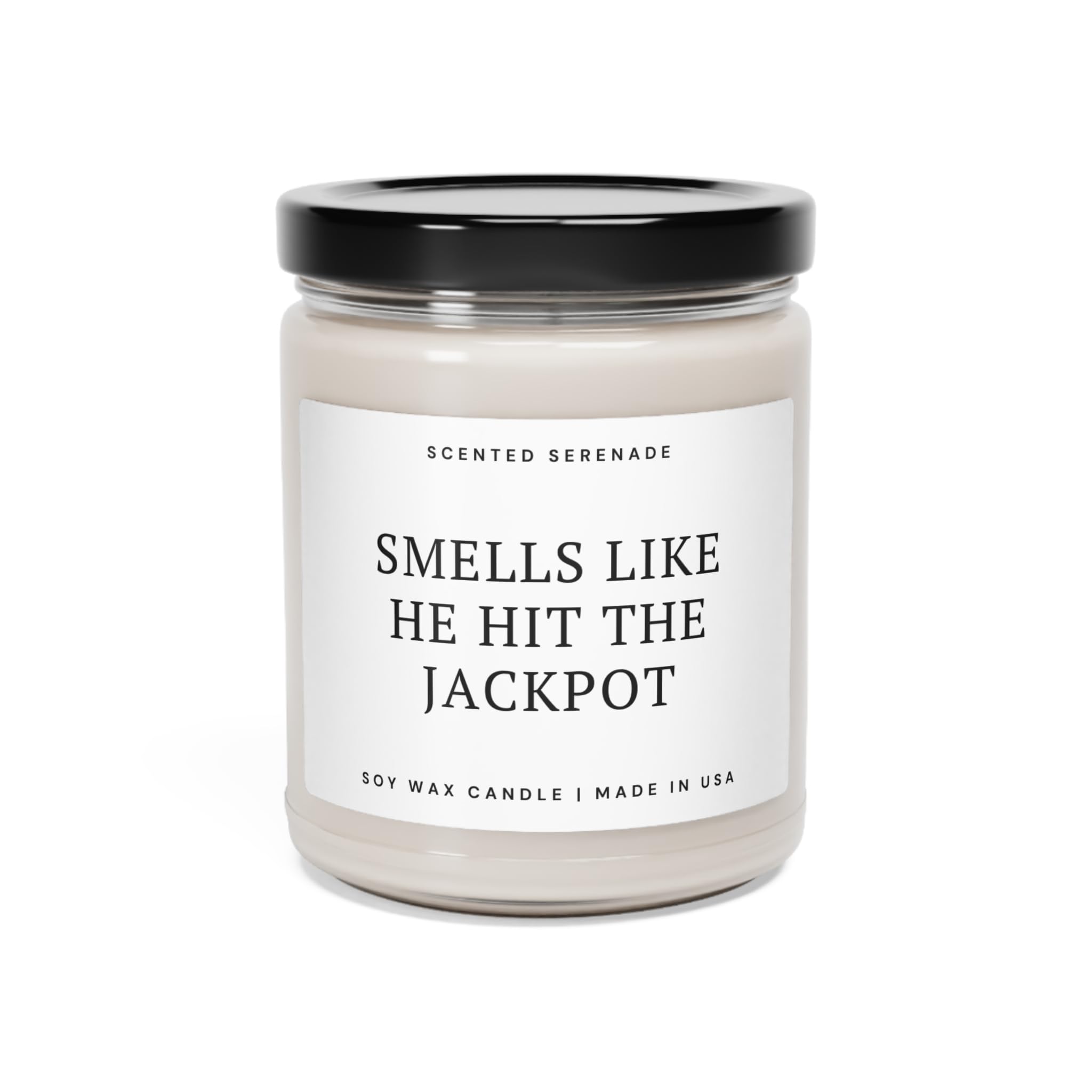 Smells Like He Hit The Jackpot Candle, Funny Engagement Gift Proposal Gift, Wedding Gift Ecofriendly Soy Candle - 9oz