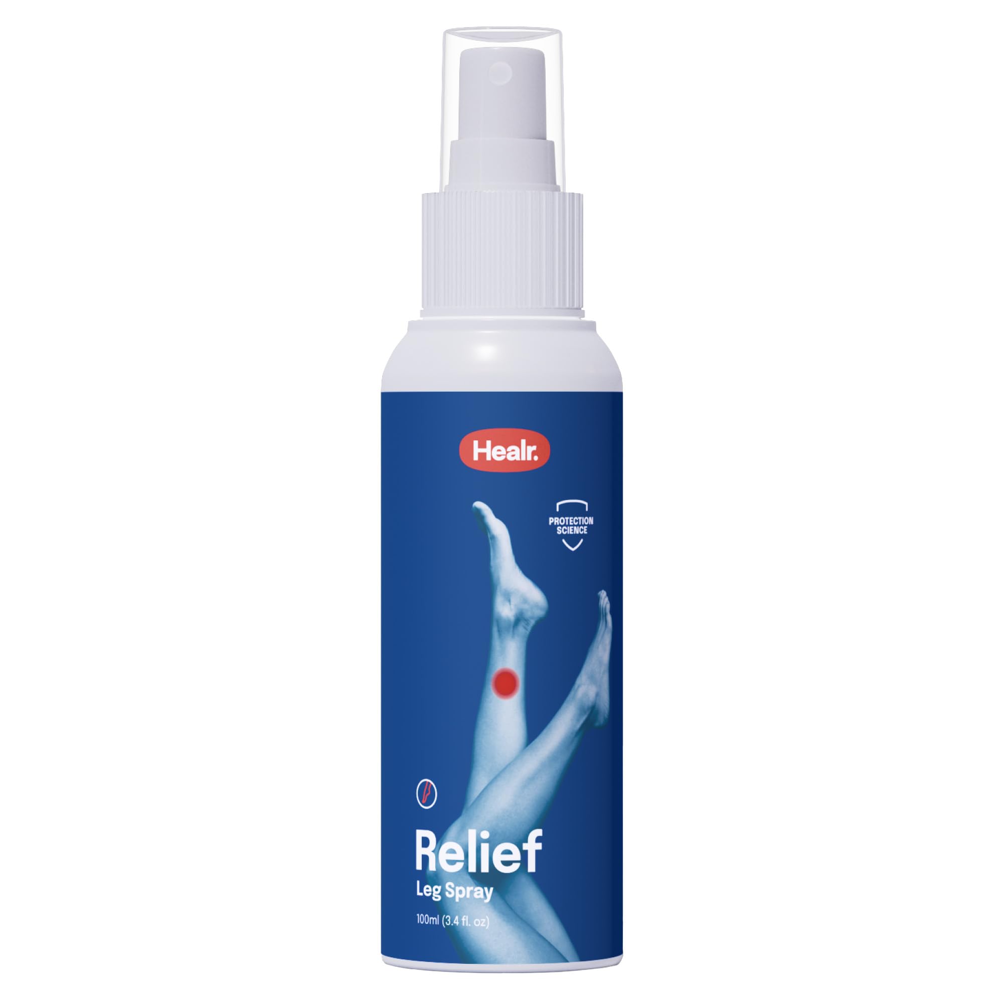 Healr Relief Legs Relief - Ideal Magnesium Spray for Restless Legs & Cramp Relief for Legs, Effective Liquid Magnesium for Leg Ache Relief, Swollen Legs Relief & Foot Spray for Tired Feet, 100ml