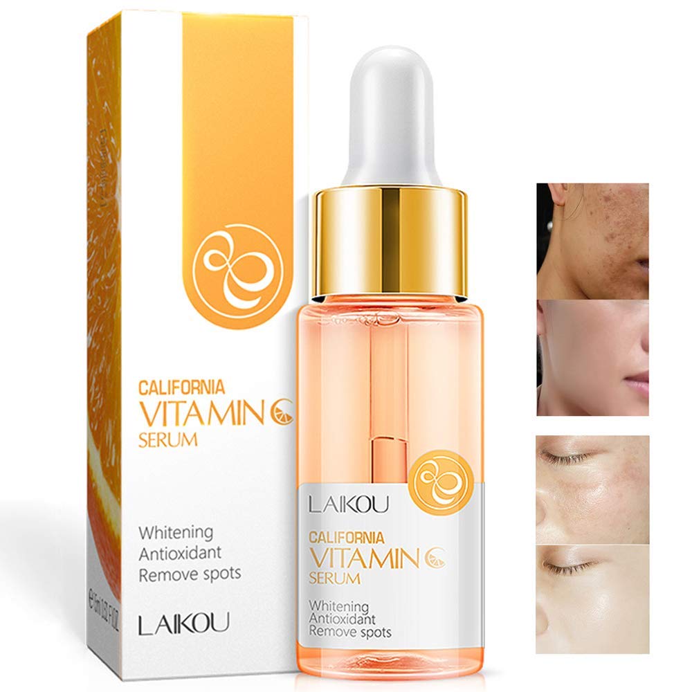 AKARY Vitamin C Serum with Hyaluronic Acid Organic Firm Skin Reduce Formula for Face Skin Improve Remove Flaw Essence