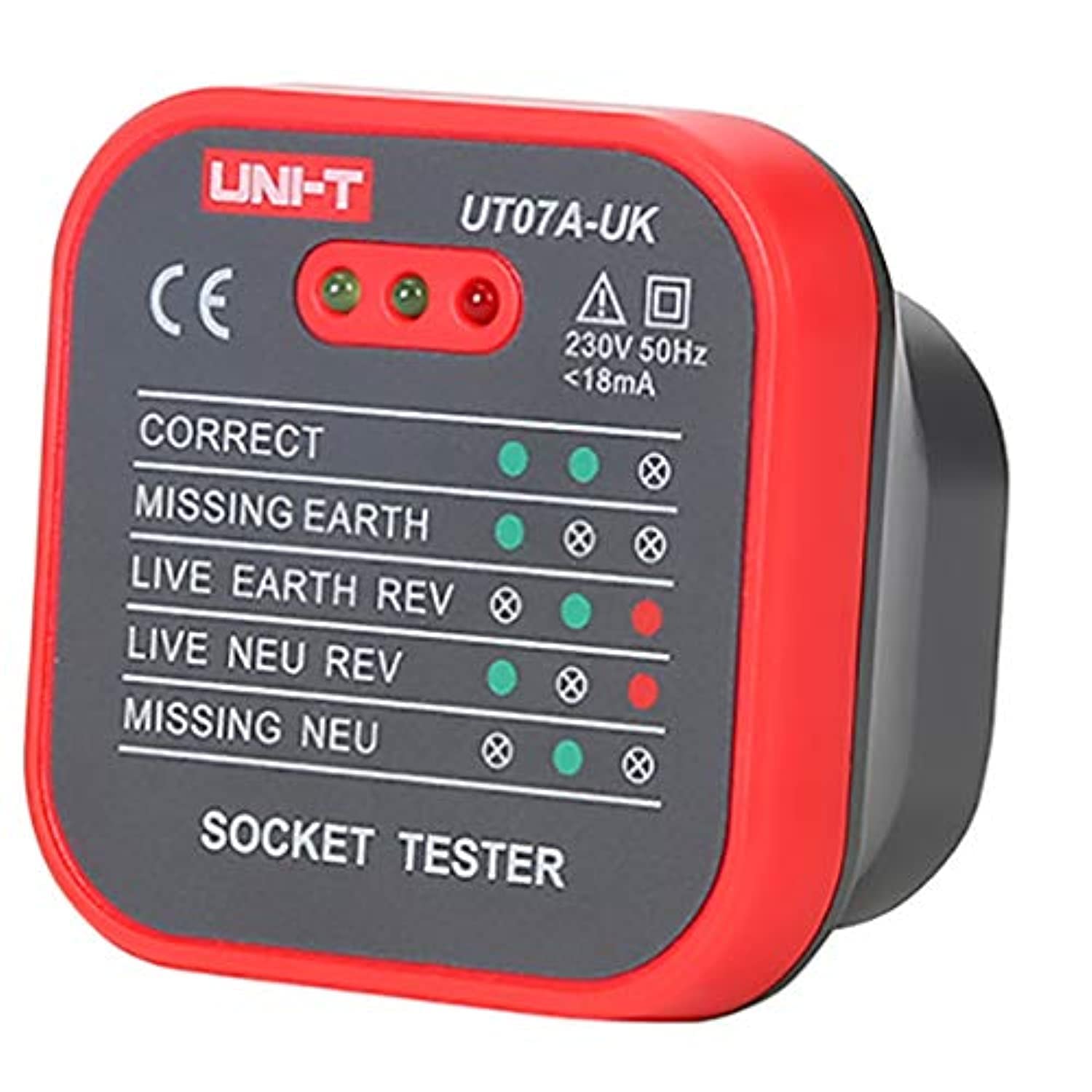 UNI-TUt07A, Socket Tester 230Vac