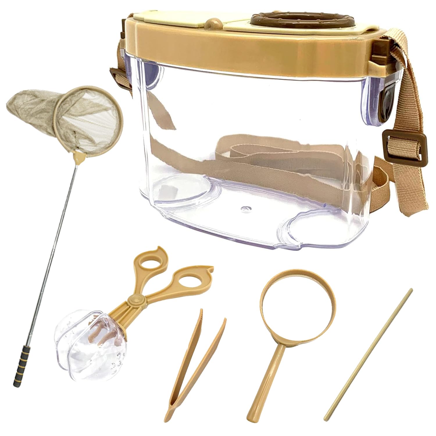 MasrooBug Catcher Kit, Bug Collection Kit, Insect Catcher, Outdoor Nature Explorer Kit with Tweezers, Magnifying Glass, Science Educational Kit, Bug Observation Container for Boys and Girls