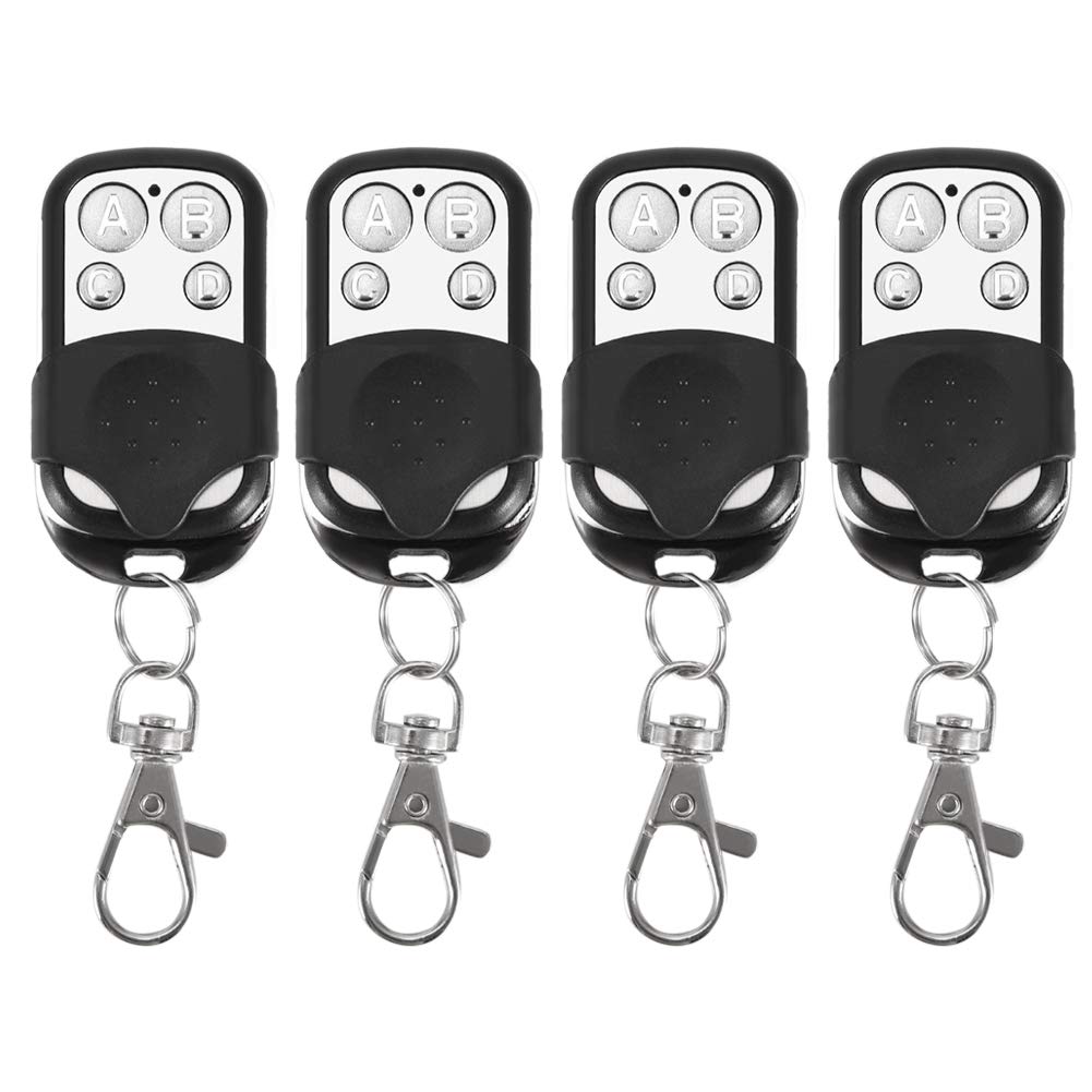 Fydun Shutter Fob Cloning Remote Control Key Fob Electric Gate Fob 4pcs Universal Gate Remote Control Fob 12V 433mhz Cloning Wireless Remote for Car Garage Door Gate