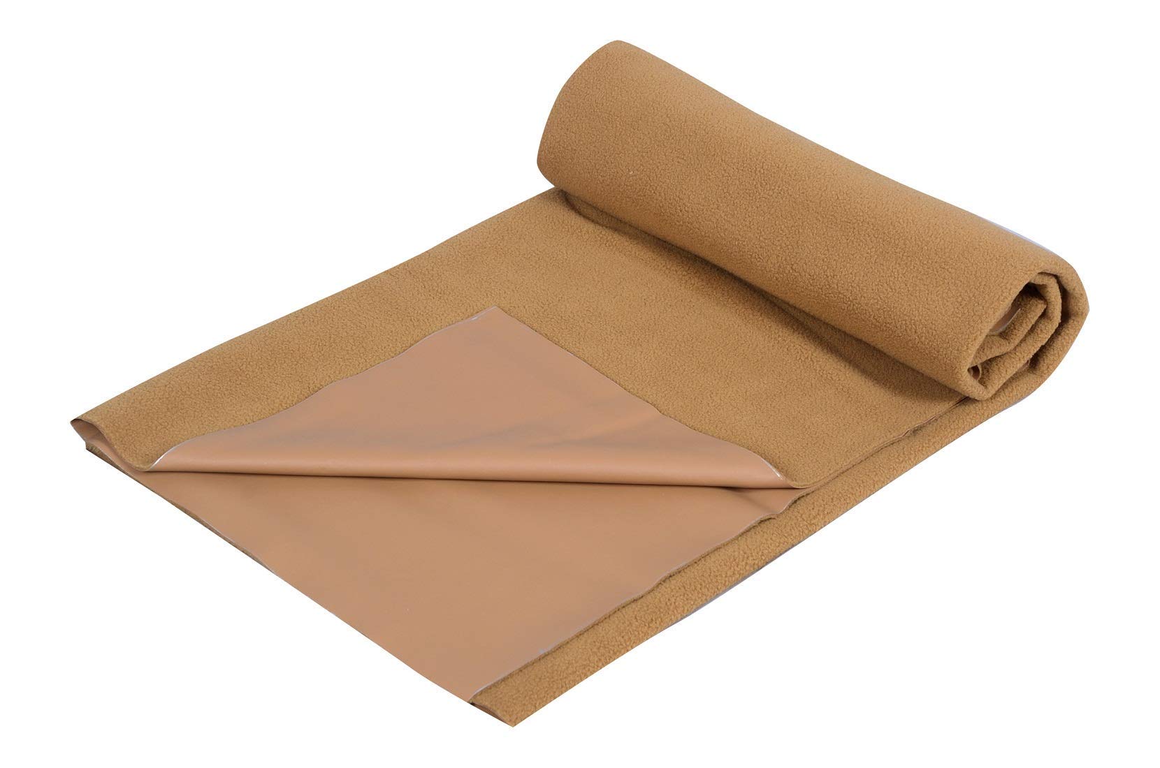 Angel Baby Waterproof Microfiber Dry Sheet/Dry Mat/Bed Protector for Babies, Chemical Free (Reversible use, Medium - 100cm x 70cm, Brown)