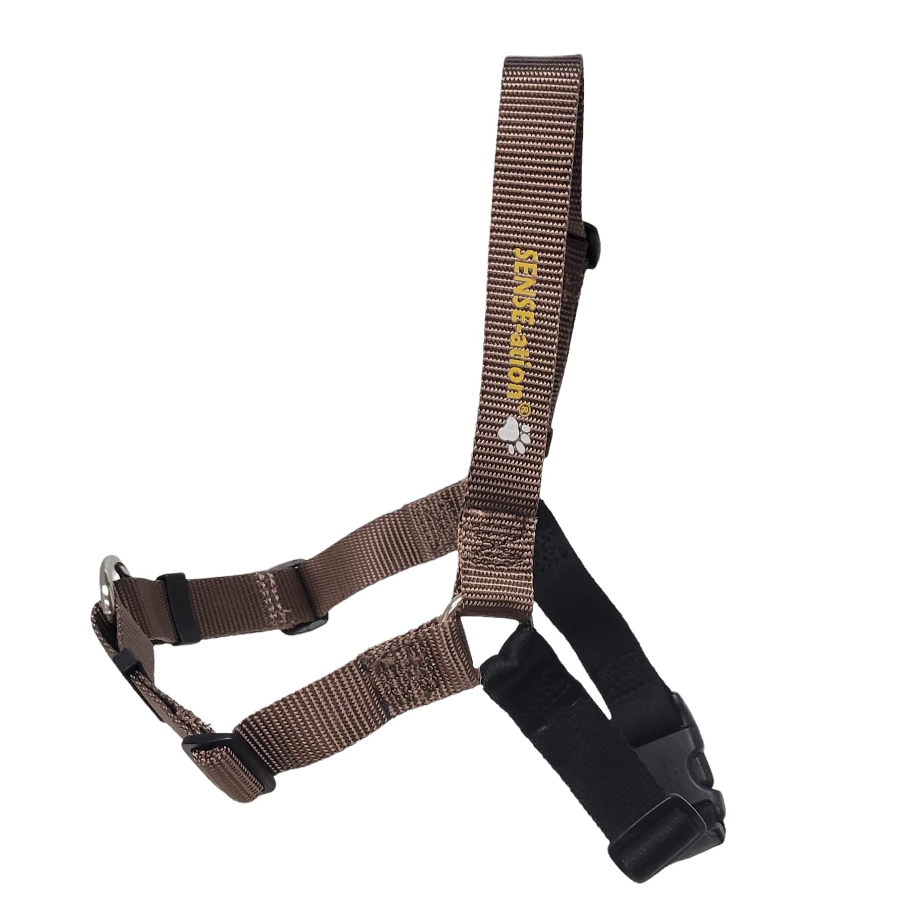 The Original Sense-ation No-Pull Dog Training Harness (Medium, Brown)