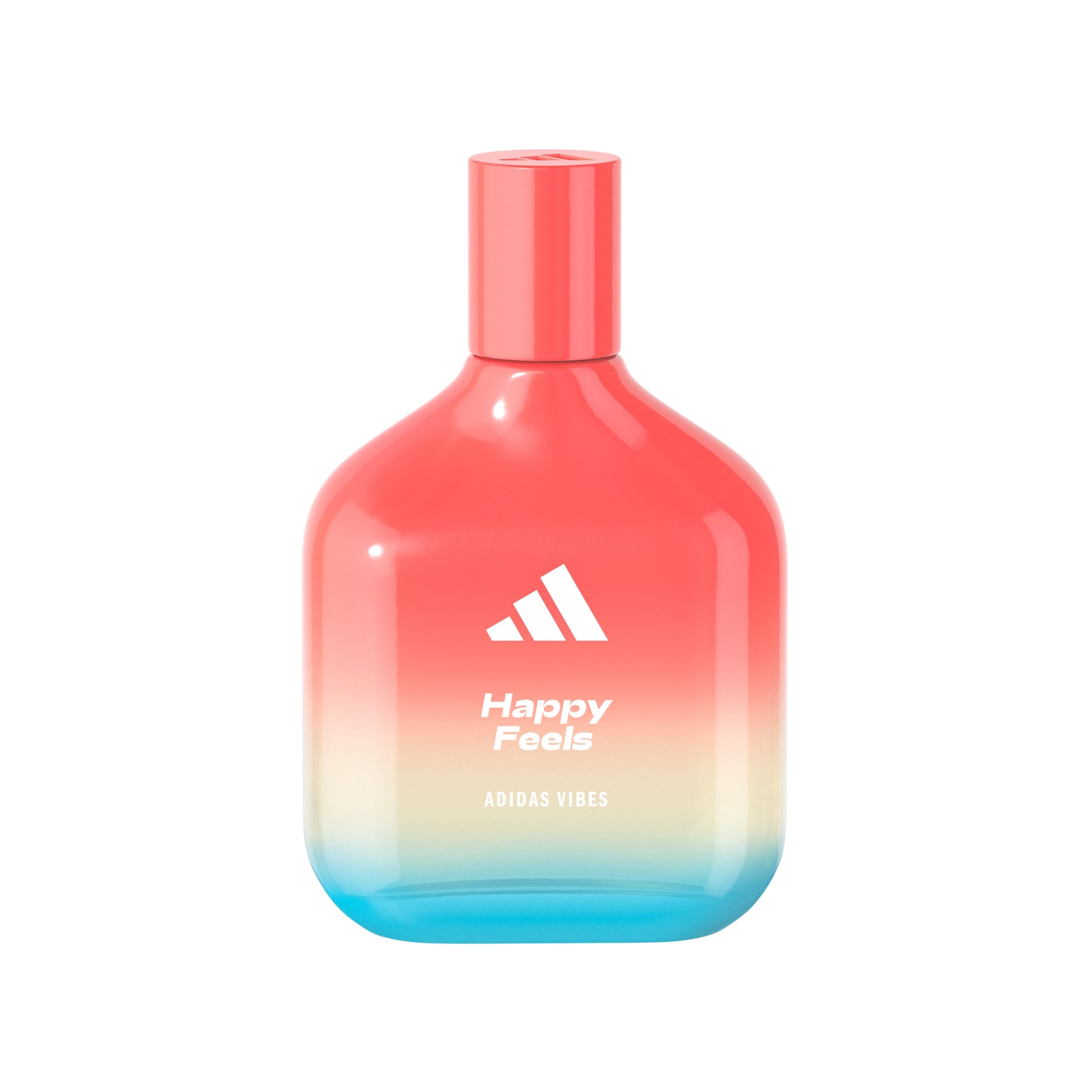 Adidas Vibes Happy Feels Eau de Parfum For All, Joyful and Uplifting, Long Lasting Fragrance, Grapefruit and Jasmine 100ml (3.3oz)