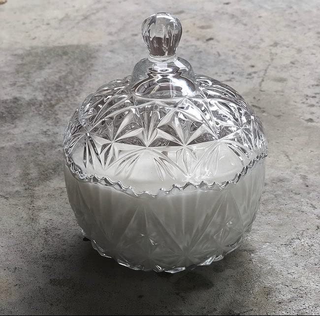 Candy Box Glass Candy Sweet Jar With Lid Cookie Bowl Decorative Candy Bowl Crystal Covered Storage Jar