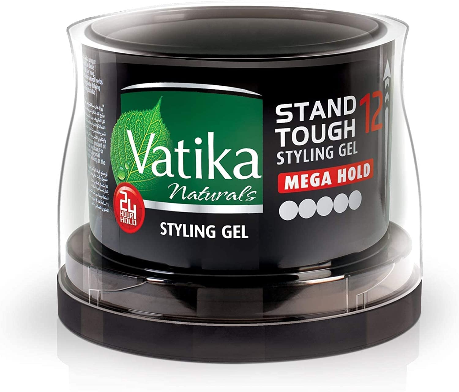 Vatika Naturals Mega Hold Stand Tough Styling Gel | Strong Hold & High Shine | Easy to Style - 250 ml