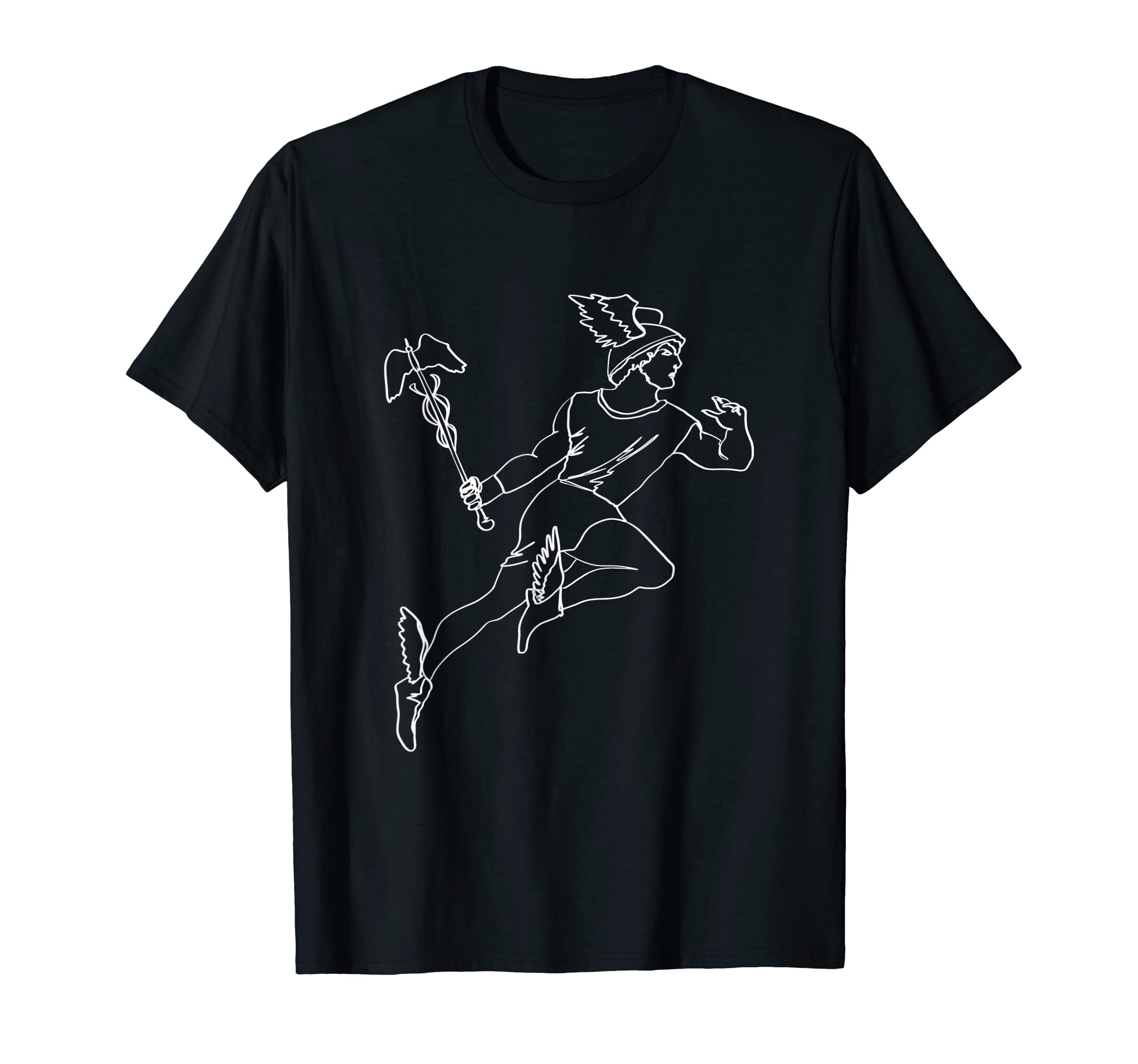 Hermes Oneline Art Greek Mythology Ancient Greek God T-Shirt