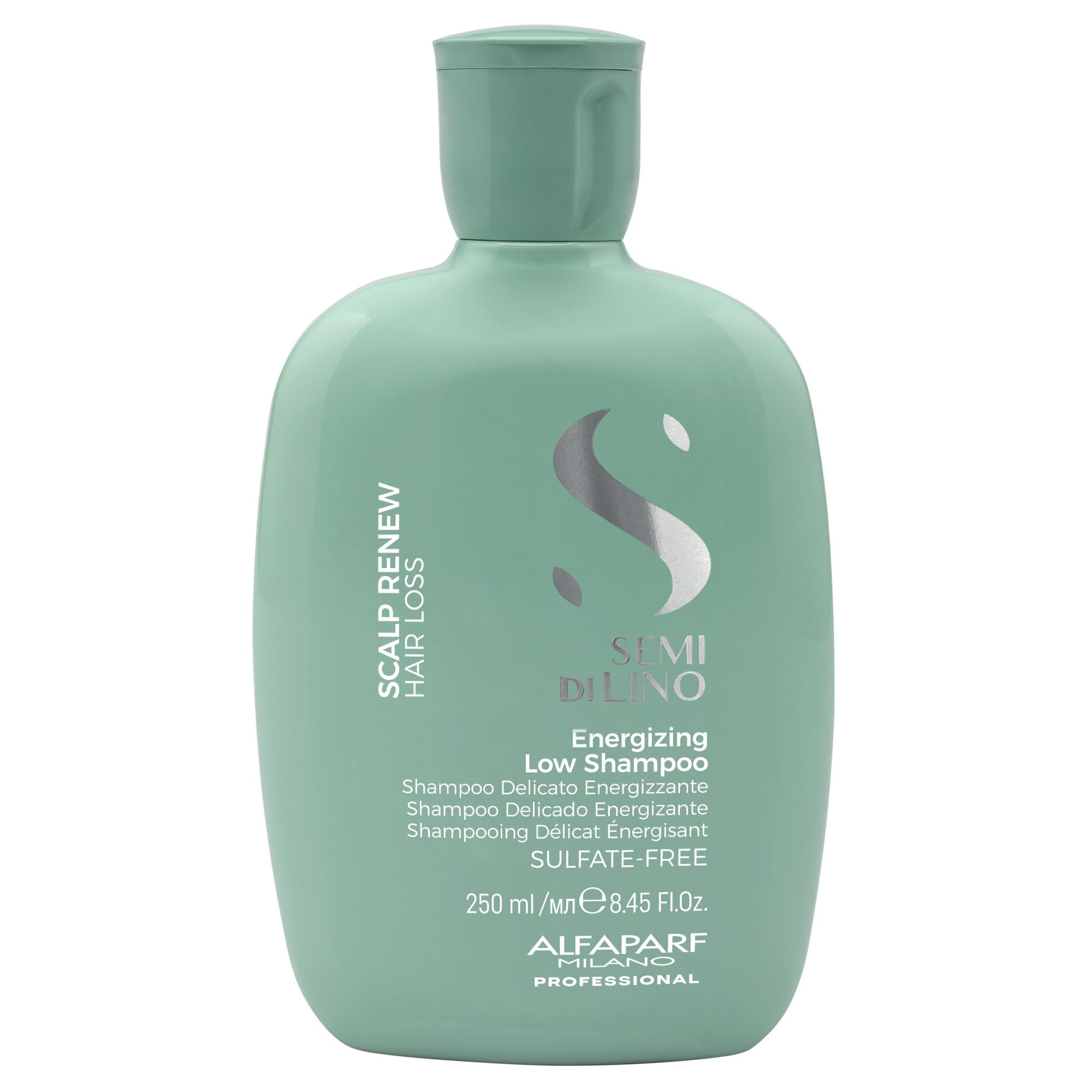 Alfaparf MilanoSemi Di Lino Scalp Renew Low Shampoo for Thinning Hair - Sulfate Free Shampoo - Strengthens, Re-densifies and Stimulates Hair Fiber - Professional Salon Quality