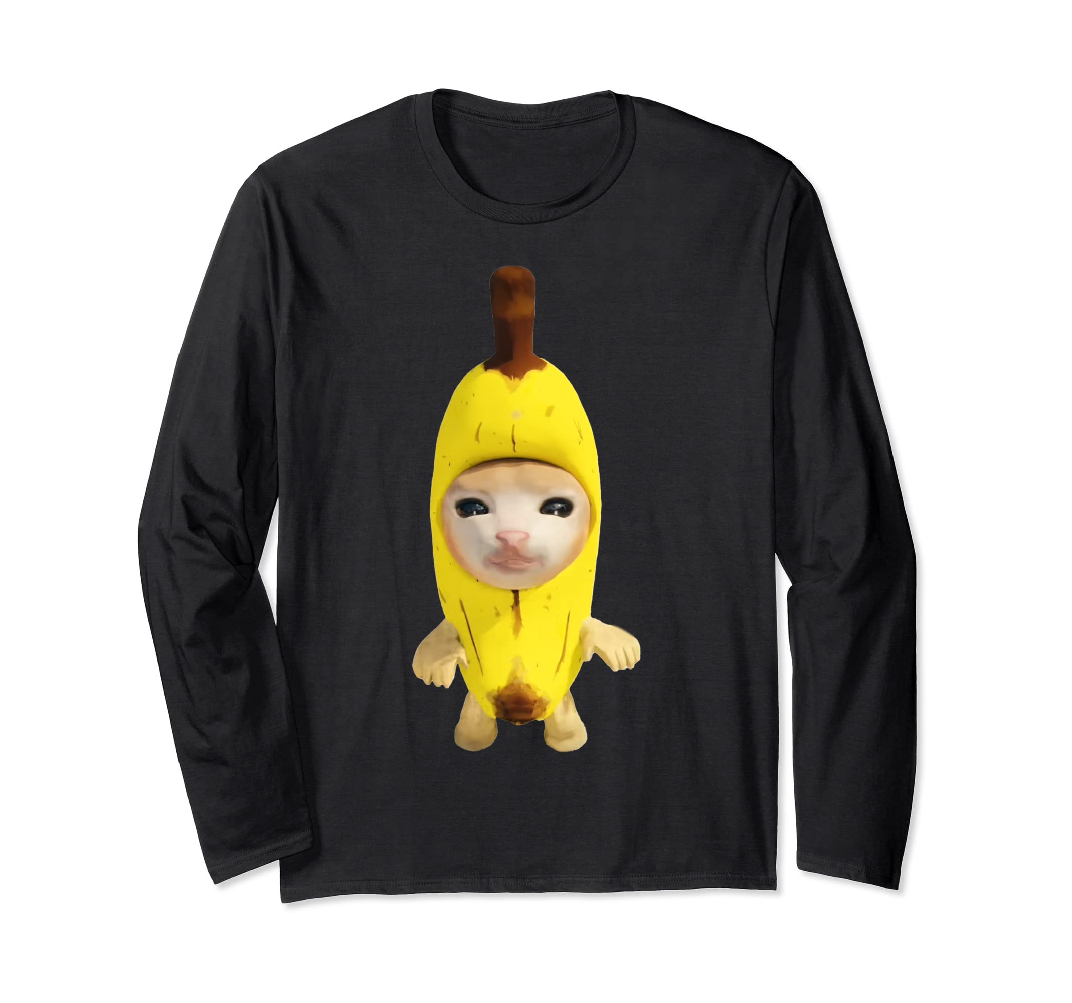 banana cat Long Sleeve T-Shirt