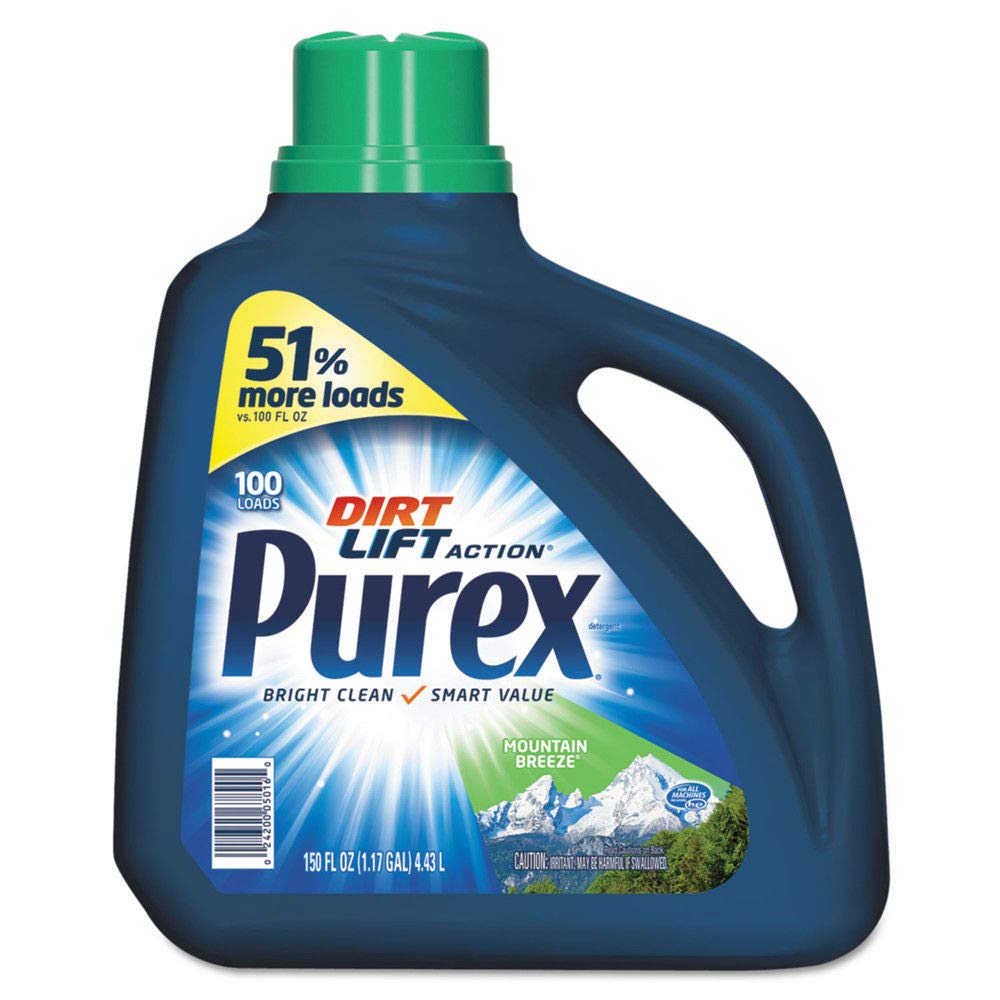 PurexUltra Concentrated Laundry Detergent, Mountain Breeze Scent, 150 Oz, Case of 4