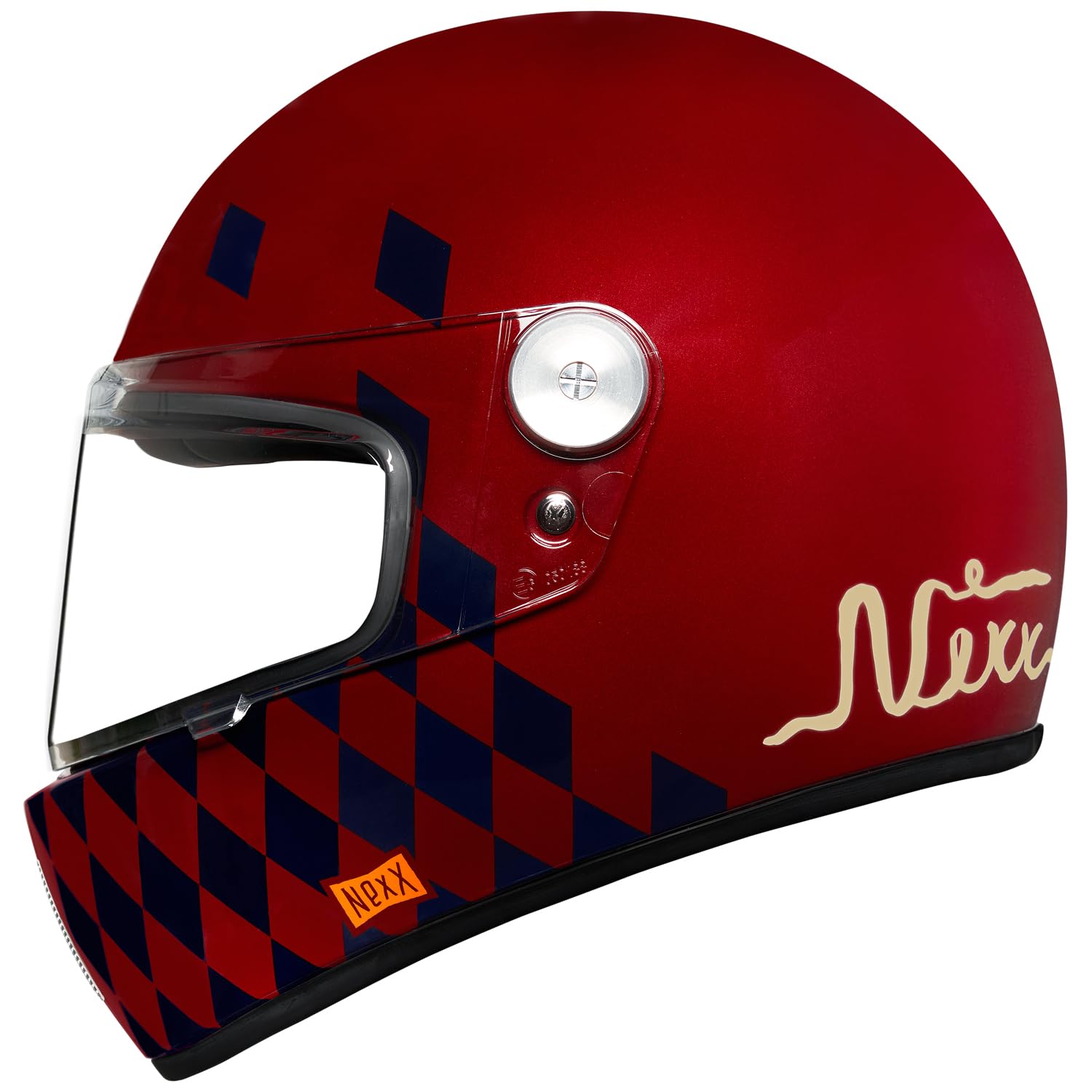 NEXX X.G100R Helmet Checkmate Burgundy - XX-Large