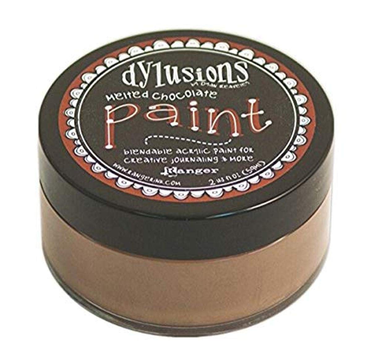 Ranger Melted Chocolate Dyan Reaveley Paint, 2 oz, Brown, 2