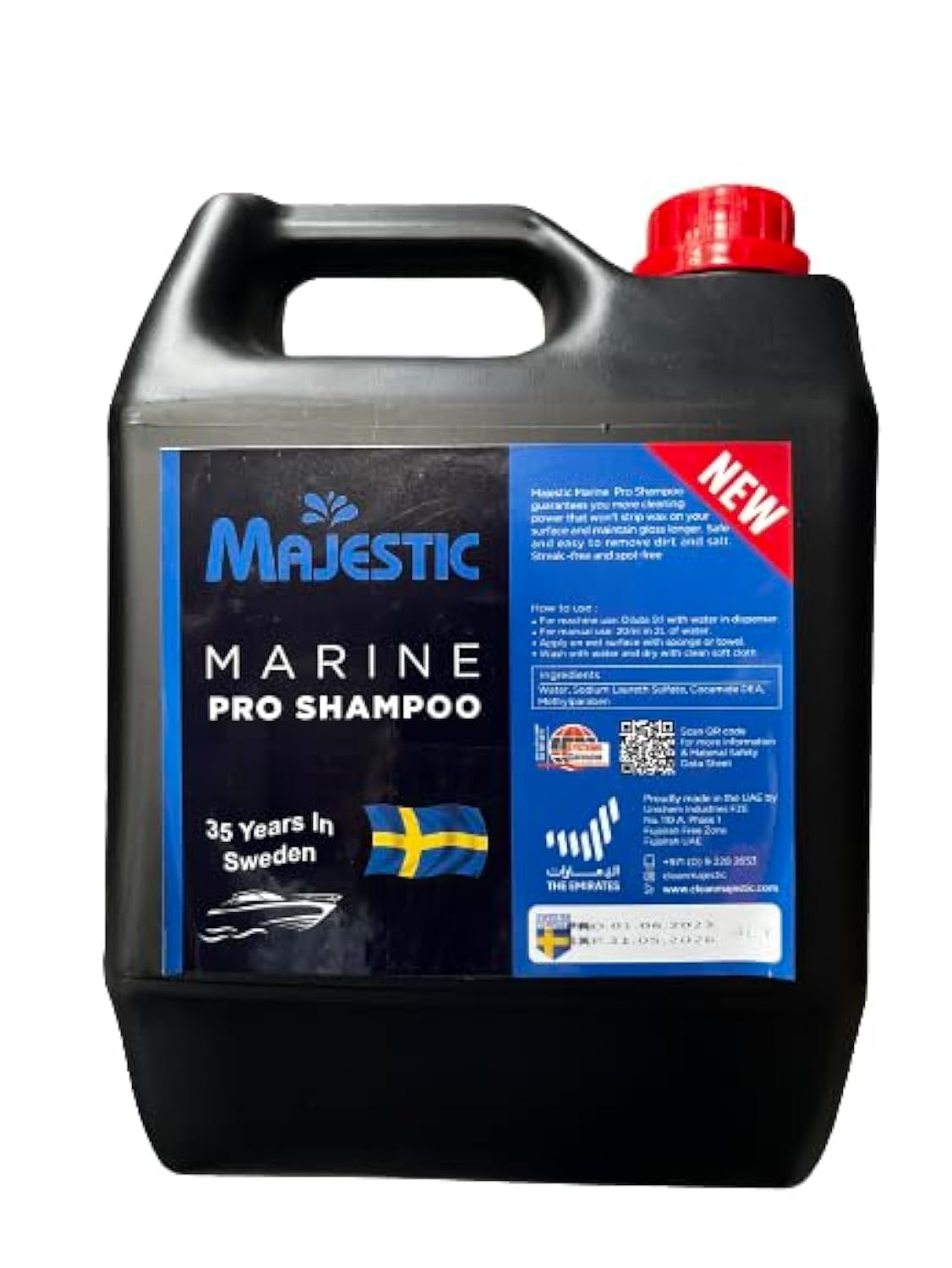 MAJESTIC MARINE PRO SHAMPOO 4 LITRE