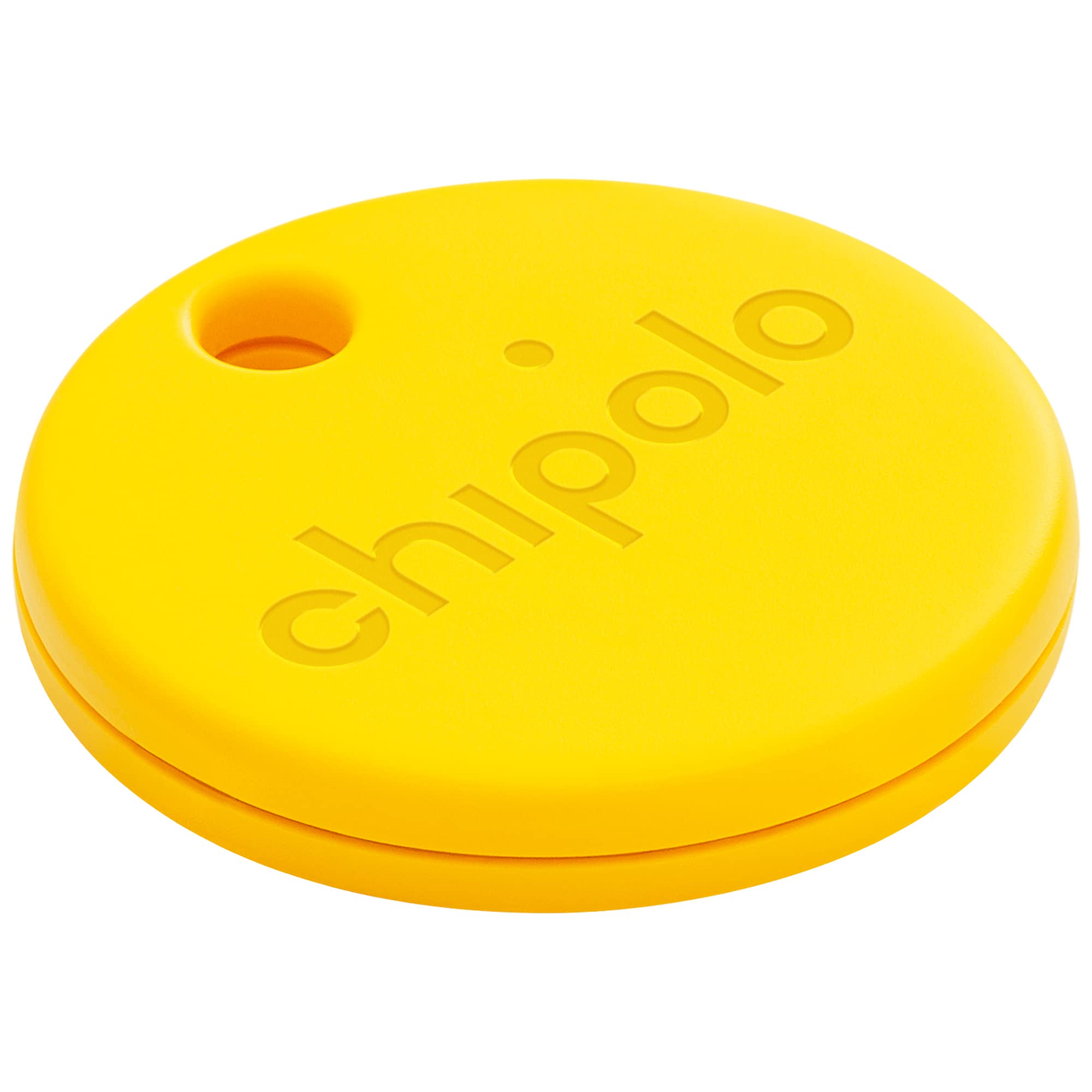 Chipolo ONE - 1 Pack - Key Finder, Bluetooth Tracker for Keys, Bag, Item Finder. Free Premium Features. iOS and Android Compatible (Yellow)