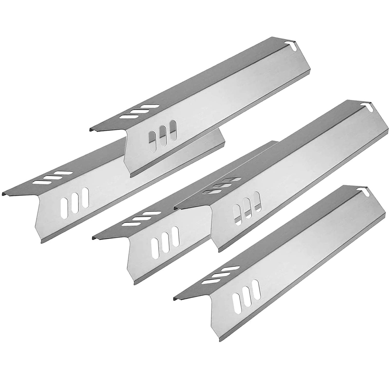 15 inch Grill Heat Shields Replacement for Dyna-Glo DGF510SBP, DGF493BNP, Set of 5 Barbeque Grill Heat Plates for Backyard Grill Replacement Parts BY15-101-001-02, BY13-101-001-13, GBC1460W