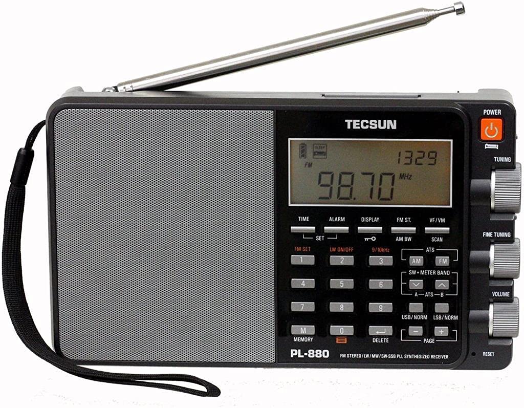 Tecsun PL880 Portable Digital PLL Dual Conversion AM/FM, Longwave & Shortwave Radio with SSB (Si...