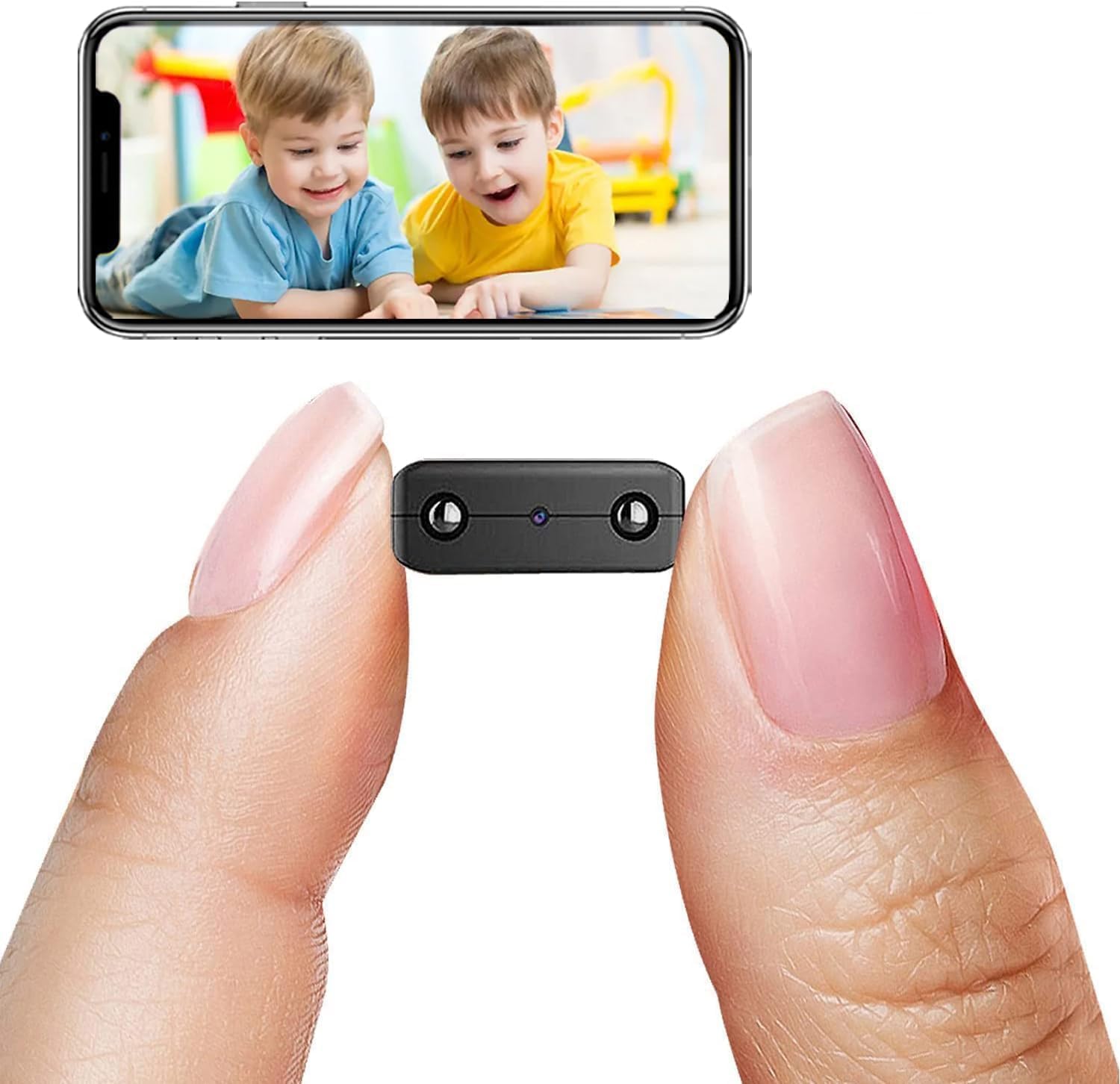 Smallest Wireless WiFi Camera,HD1080P Security Camera,Portable Video Surveillance,Baby Monitor Camera with Night Vision,Motion Detection,Cloud Storage,Remote Viewing for Security with iOS Android APP