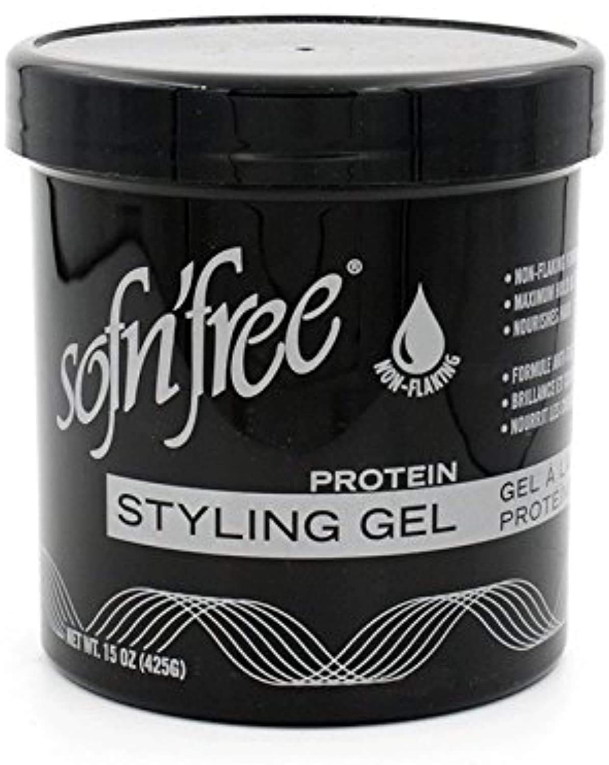 SOF N' FREE Protein Styling Gel, 425 g, Black