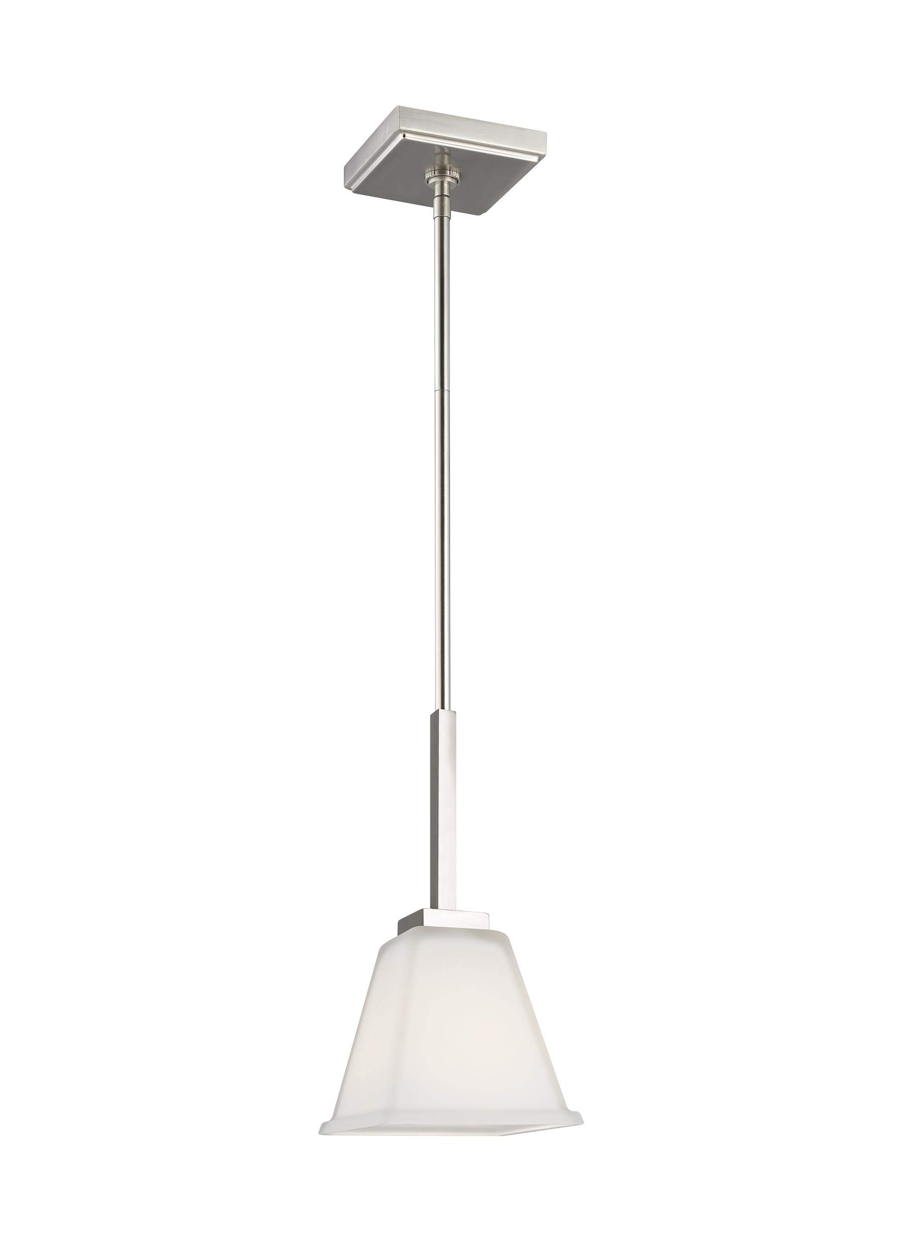 Sea Gull Lighting 6113701EN3-962 Ellis Harper One Light Mini-Pendant, Brushed Nickel