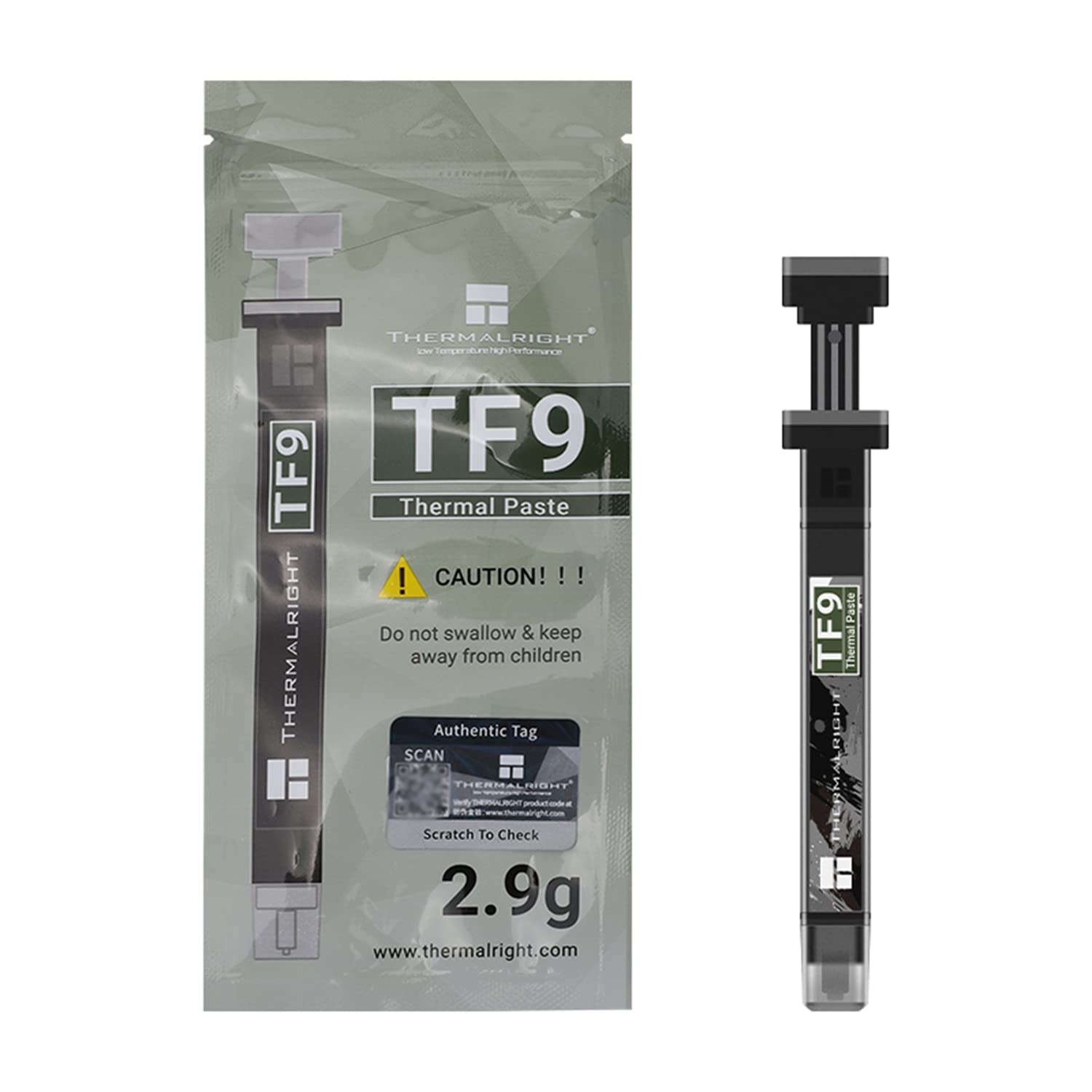 THERMALRIGHT TF9 2.9g Thermal Paste Heatsink Paste High Performance Carbon Based Thermal Paste for All Coolers Thermal Interface Material High Durability 14W/m.k 2.9g