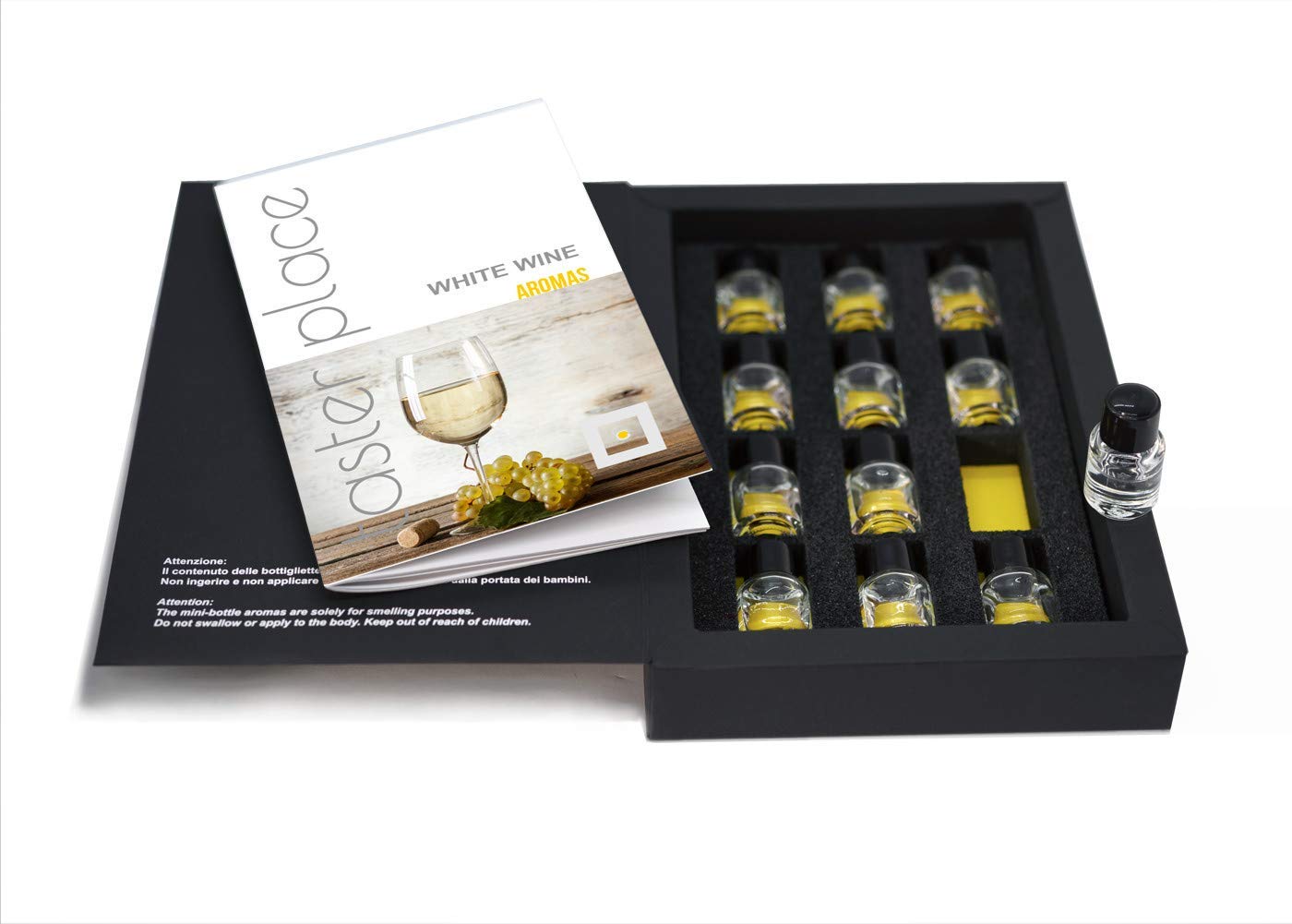 TASTERPLACE - Aroma Set White Wine ââ‚¬â€œ English ââ‚¬â€œ for Sommeliers ââ‚¬â€œ for Wine Lovers ââ‚¬â€œ Tasting tool