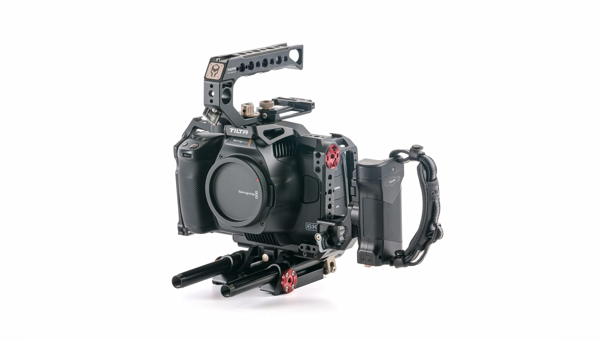 Camera Cage for BMPCC 6K Pro Advanced Kit TA-T11-A-B Blackmagic Pocket Cinema Camera Rig (Advanced Kit Black)