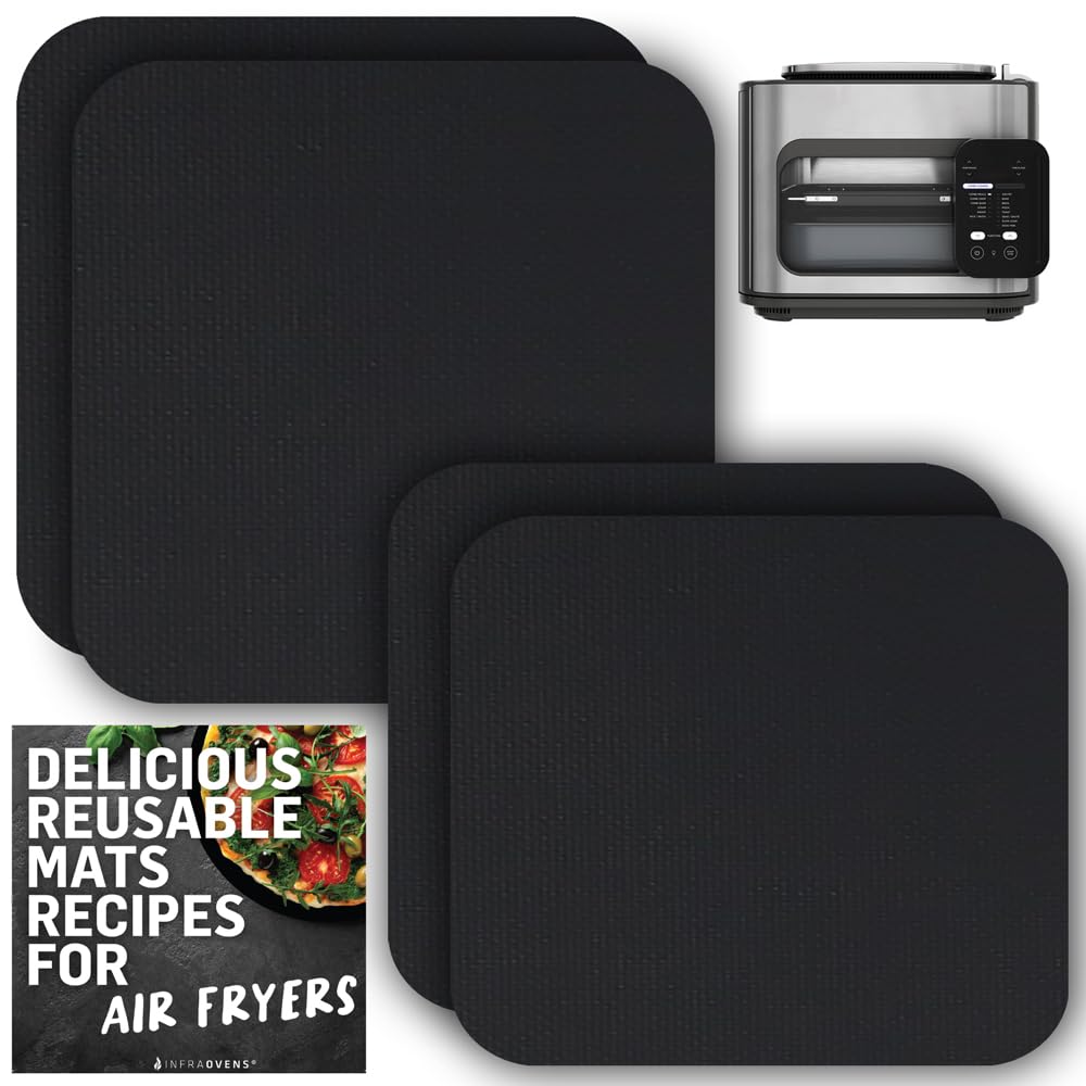 INFRAOVENS Reusable Liners for Ninja Combi All-in-One Multicooker Oven & Air Fryer 14-in-1 SFP 701, Nonstick Accessories to Protect Baskets and Trays, Heat Resistant Mats for Airfryer Slow Cooker