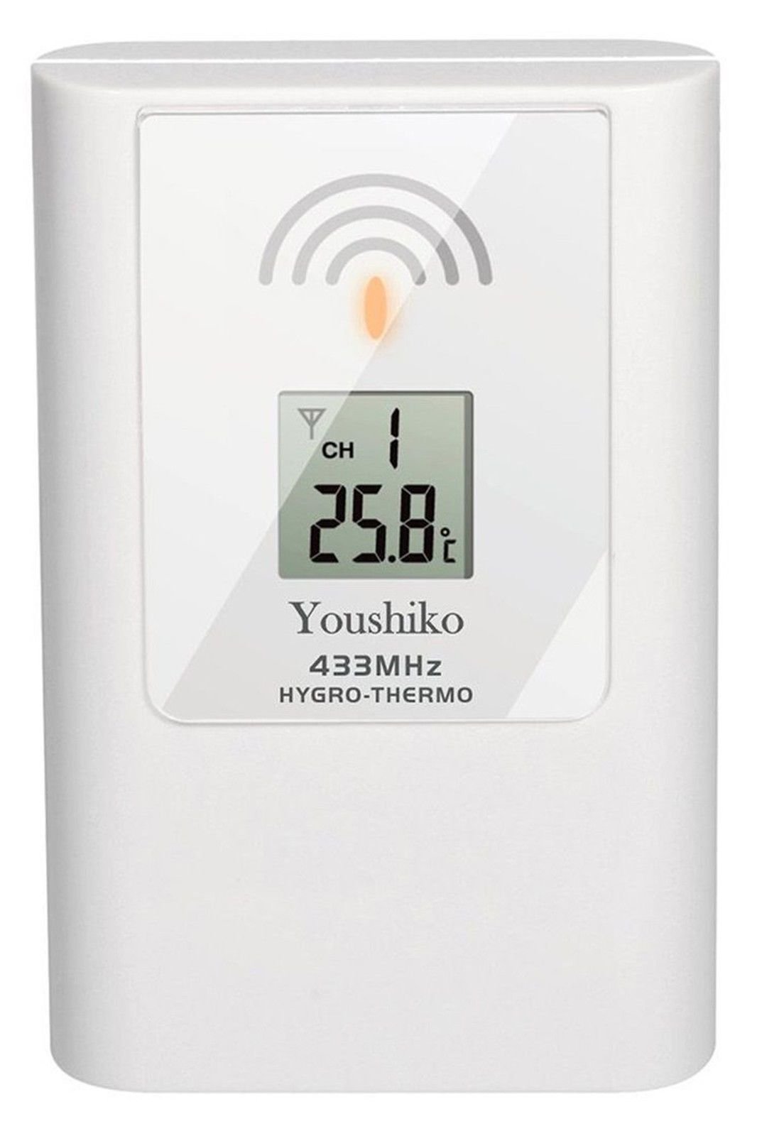 Youshiko YC9311 Wireless Temperature & Humidity 3 - Channel Sensor for Weather Station