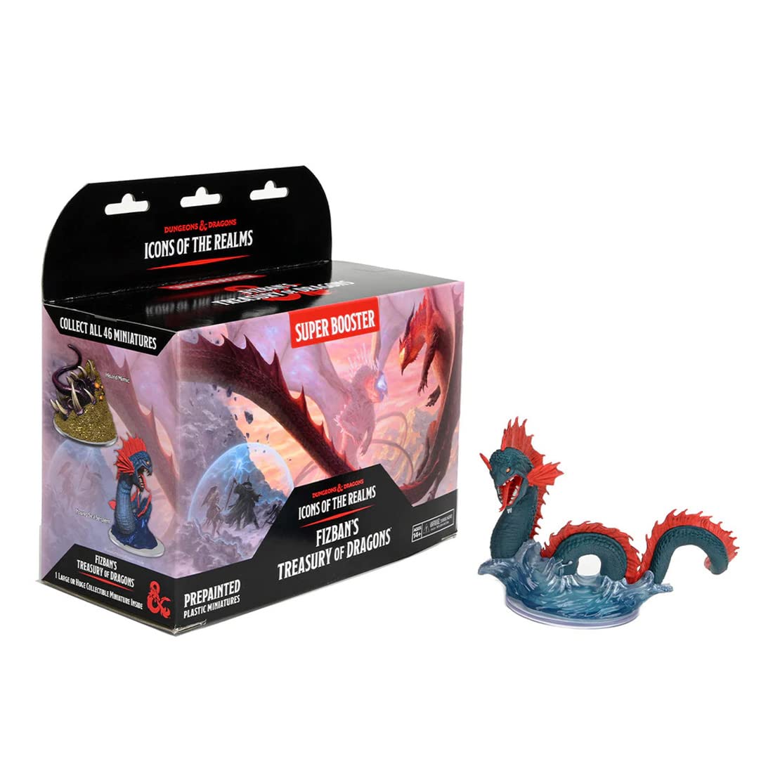 WizKids D&D Icons of The Realms: Fizban's Treasury of Dragons - Super Booster (Set22) - Contains 1 Huge Rare Figure, Pre-Painted, Pre-Assembled, Miniature, Dungeons & Dragons