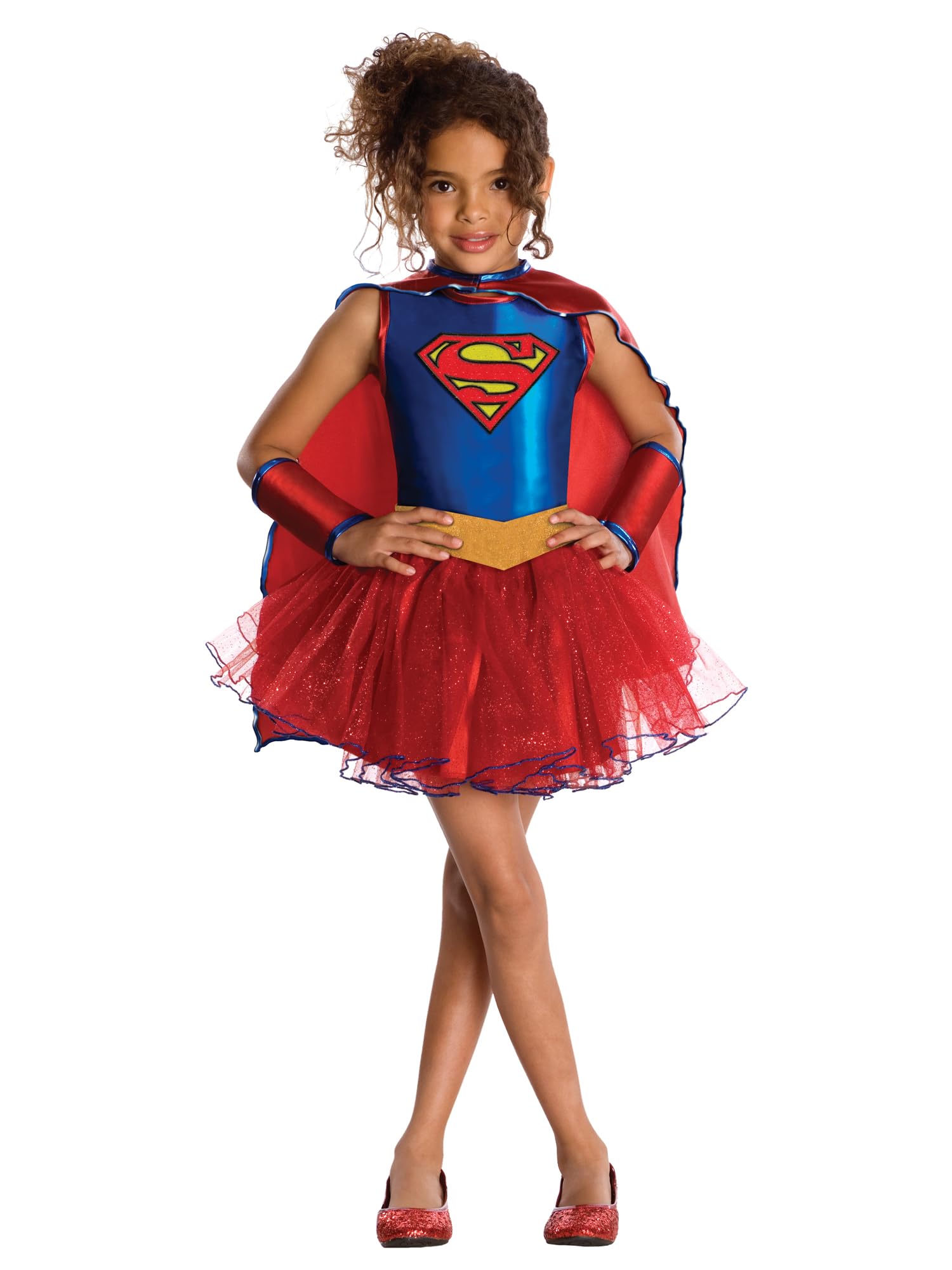 Rubie's Official DC Supergirl Tutu Girls Costume, Kids Fancy Dress Super Hero