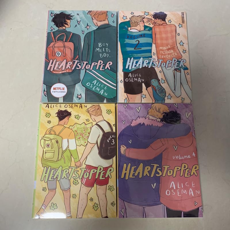 4 Bᴏᴏᴋs/set Heartstopper Series Volume 1-4 Bᴏᴏᴋs Set By Alice Oseman Heartstopper in English (4 Bᴏᴏᴋs)