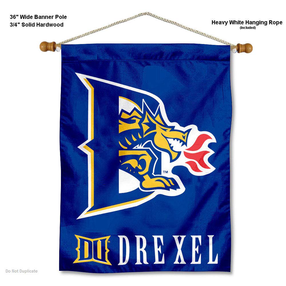 Drexel Dragons Banner with Hanging Pole