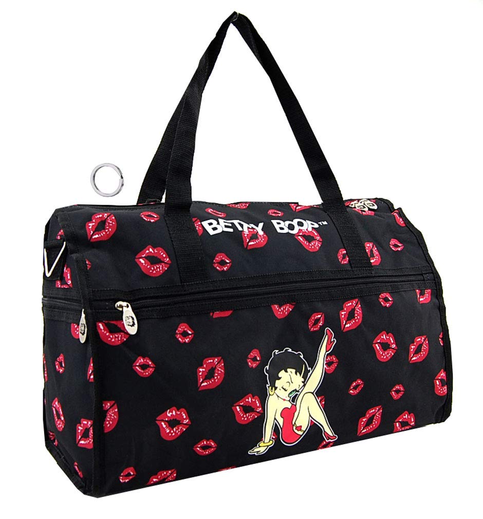 Betty Boop Red Lips Duffle Bag Tote