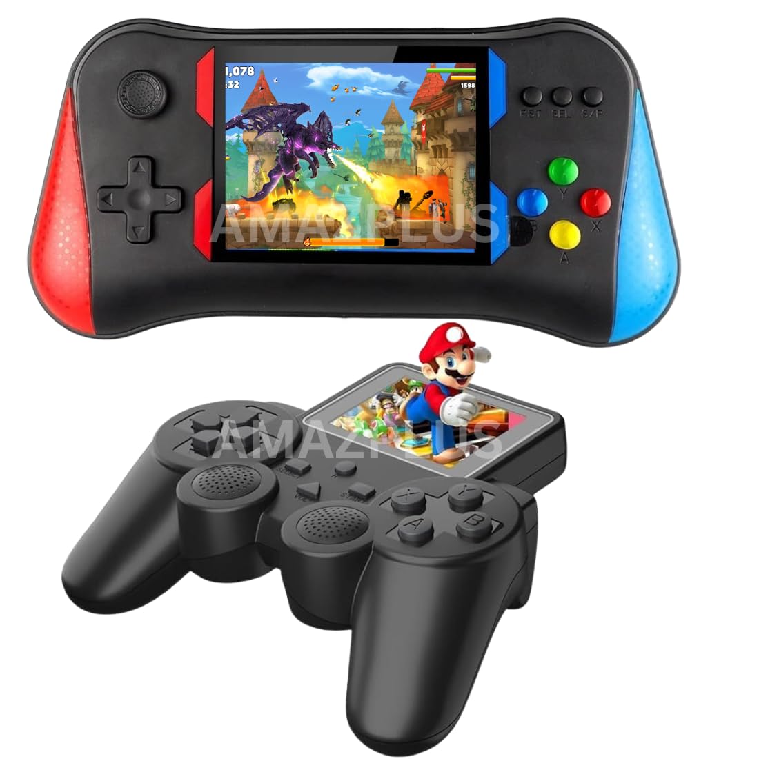 AmazPlus Gaming System Perfect for Family Fun Featuring Classic and Modern Games for All Ages-02