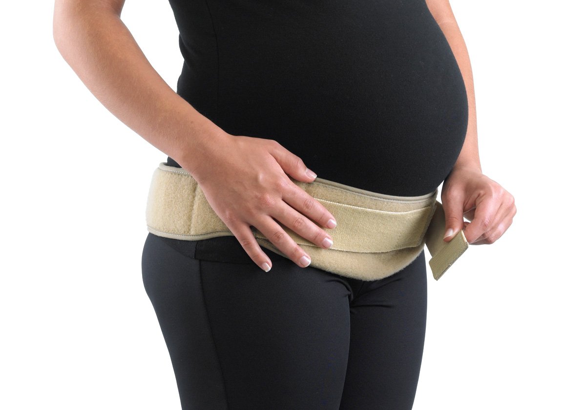 OPTP Maternity SI-LOC Support Belt – Comfortable Compression Pelvic Support Belt For Pregnancy and Postpartum SI Joint Belt for Women – Small/Medium