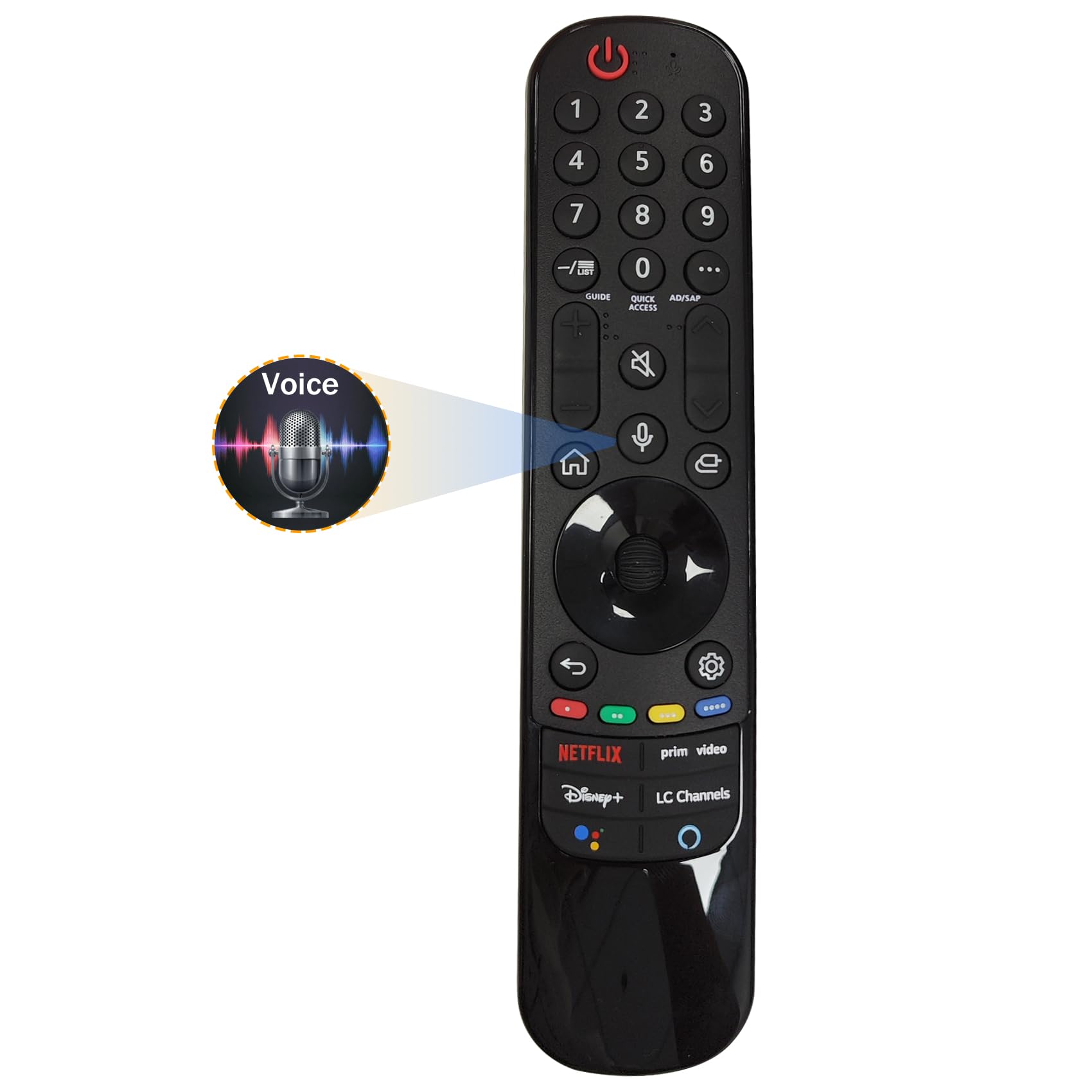 Xmnbl MR22GA MR21GA Magic Remote for LG Smart TV Remote with Voice Pointer, Compatible with LG TVs Since 2018-2022 Replace AN-MR22GA MR21GA AN-MR22GN AN-AN-MR19GA AKB76040002, 5 Year Warranty