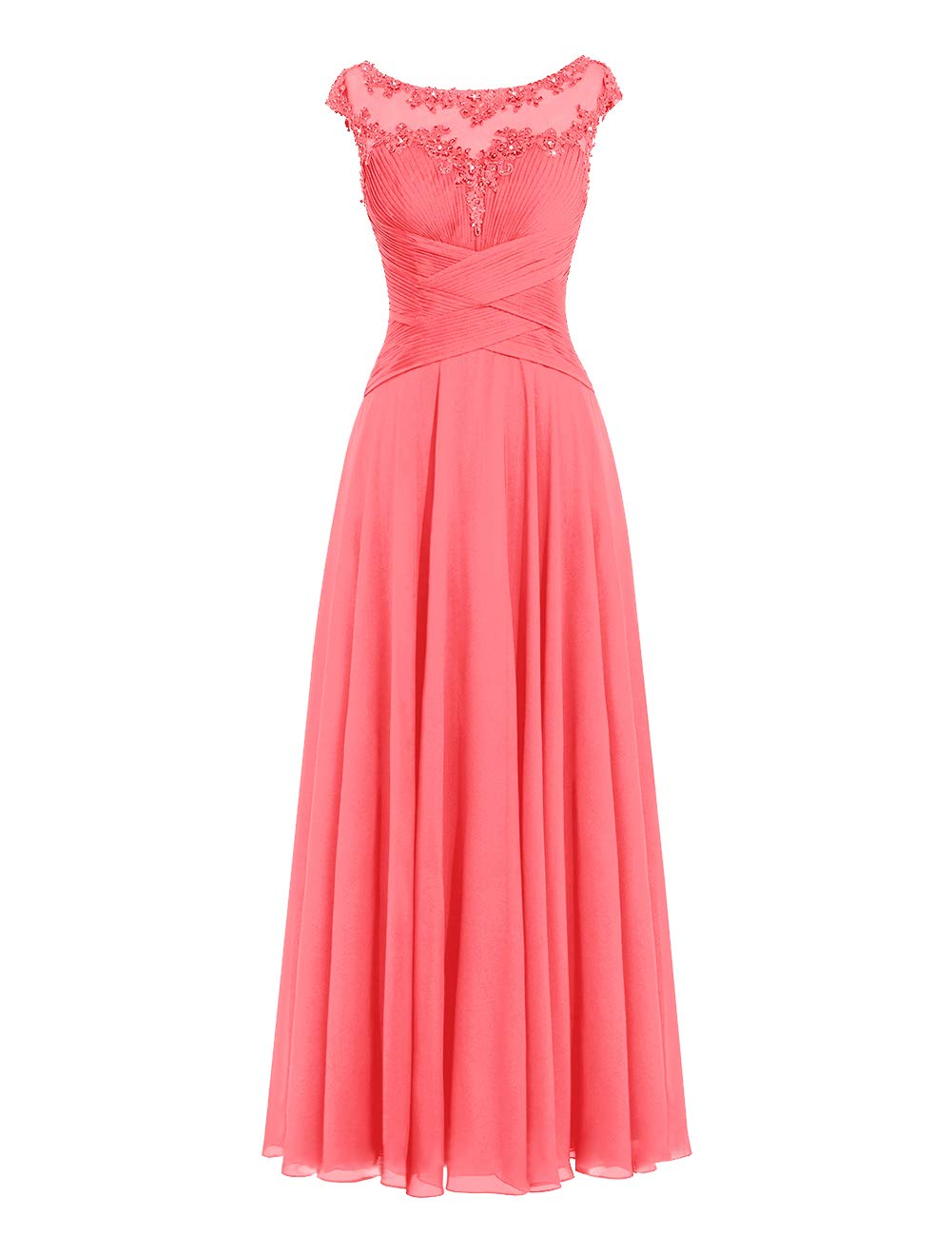 ModeCMother Of The Bride Dress Formal Wedding Party Gown Prom Dresses 2 Coral