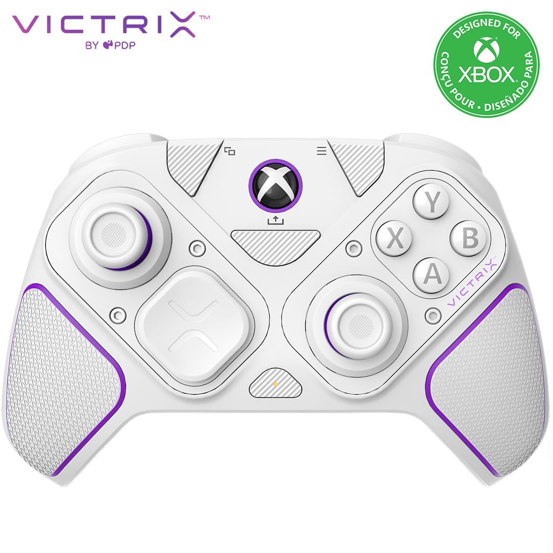 PDP Victrix Pro BFG drahtlos Controller: White For Xbox Series X|S, Xbox One, and Windows 10/11 PC