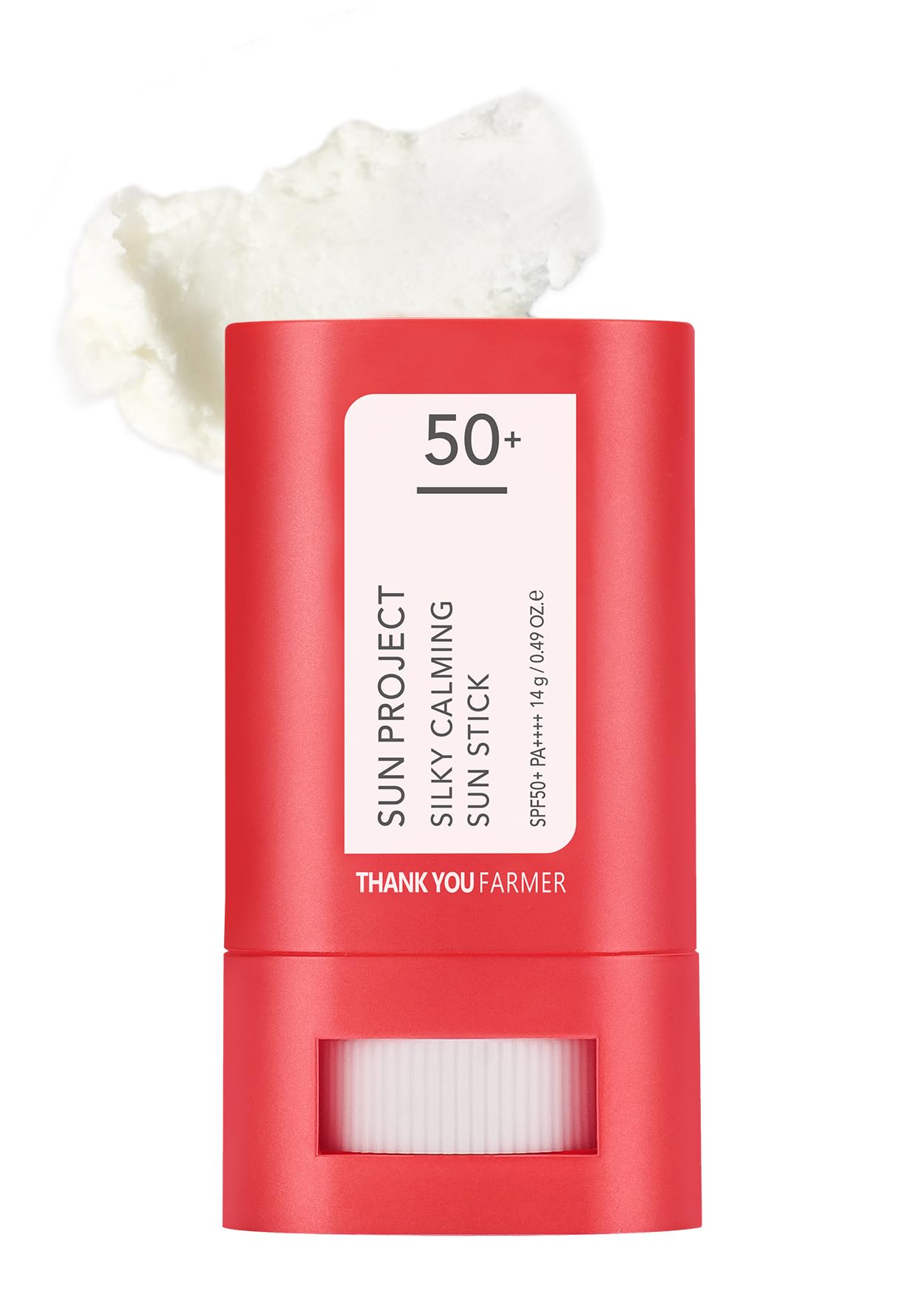 THANKYOU FARMER Sun Project Silky Calming Sun Stick SPF50+ PA++++, Water-Resistant, Matte Finish, Calamine and Centella Asiatica, Korean Sunscreen Stick Face, Travel Size, Korean Sunscreen for Face